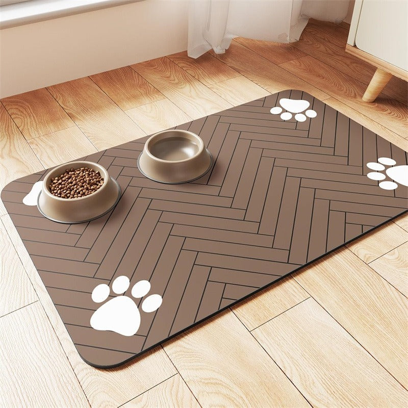 Extra Large Waterproof Silicone Pet Feeding Mat with Non-Slip Backing