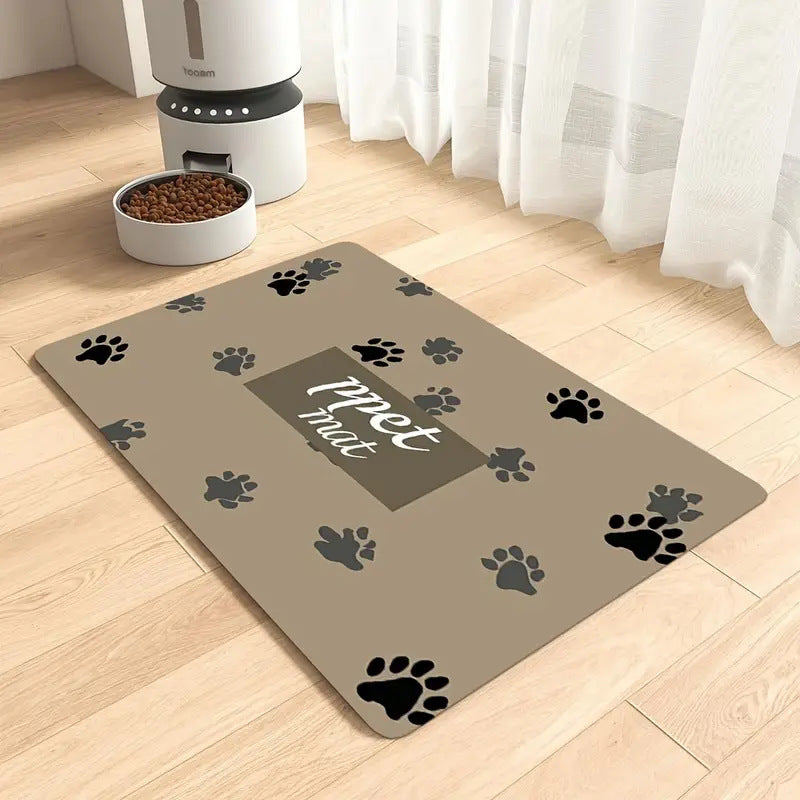 Extra Large Waterproof Silicone Pet Feeding Mat with Non-Slip Backing
