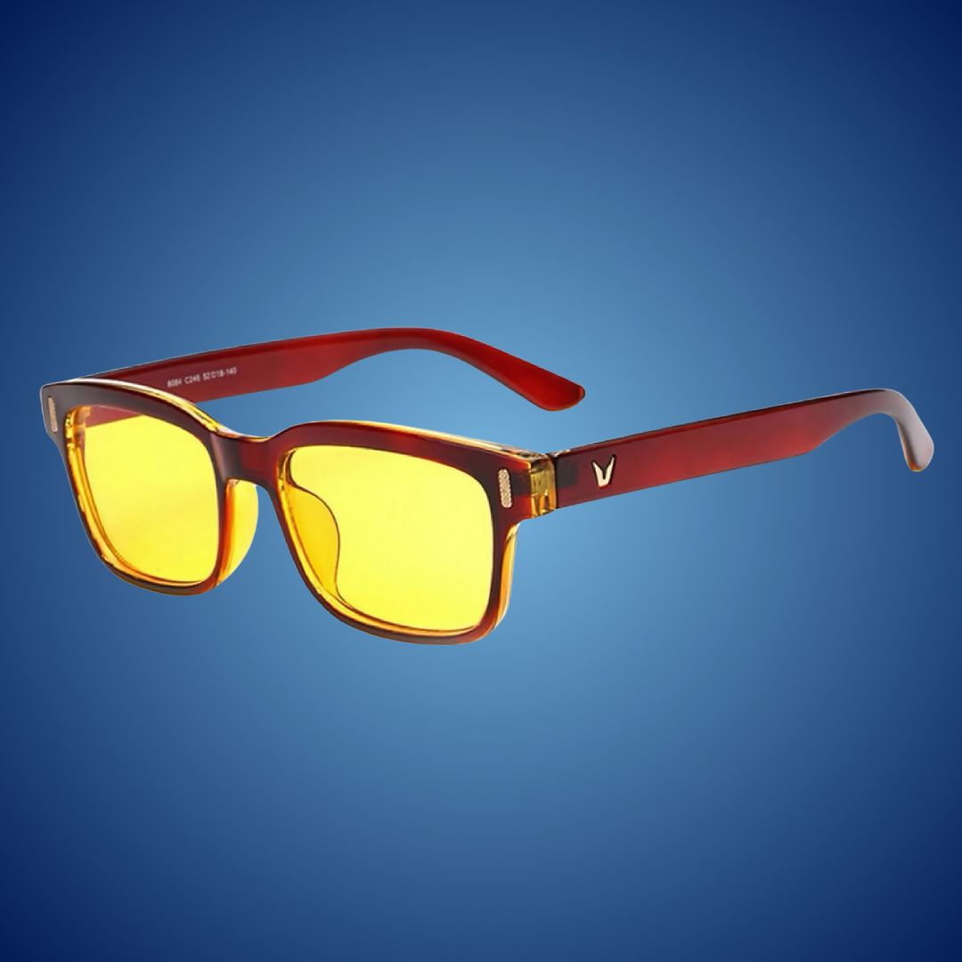 EyeShield Pro Blue Light Blocking Computer Glasses | With UV Protection - Reduces Eye Strain - Improves Sleep Quality - Relieves Eye Fatigue FleekFit