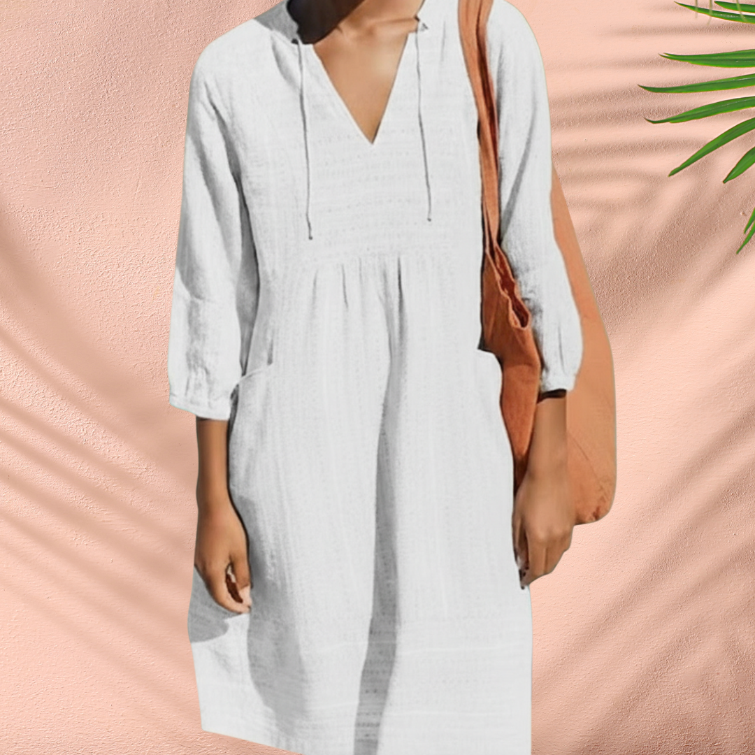 Image of Faith | Women's V-Neck Midi Dress