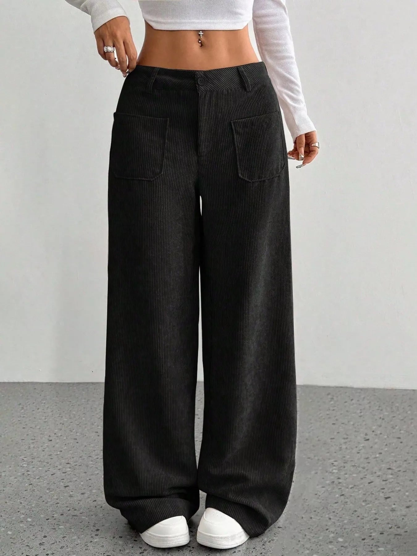 Image of Fern | Women's High-Waisted Wide Leg Pants