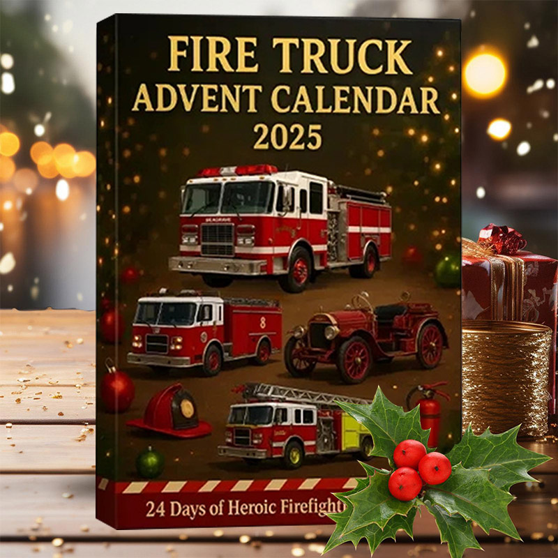 Fire Truck Advent Calendar with 24 Toys