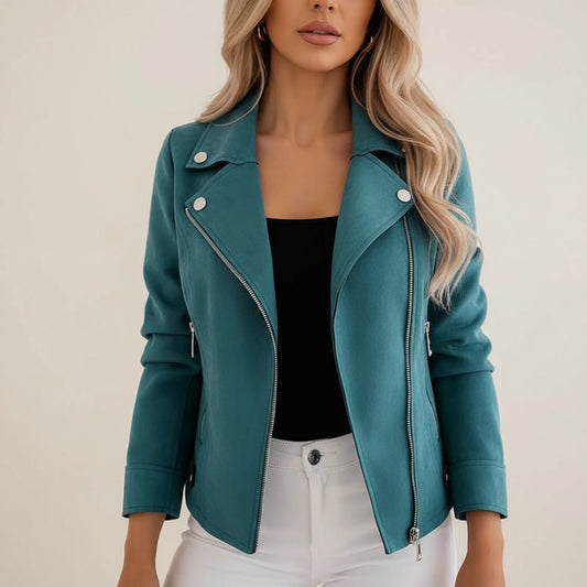 Fitted Biker Jacket for Women