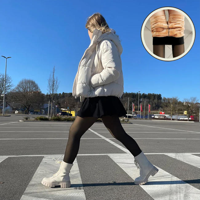 Fleece-Lined Thermal Tights