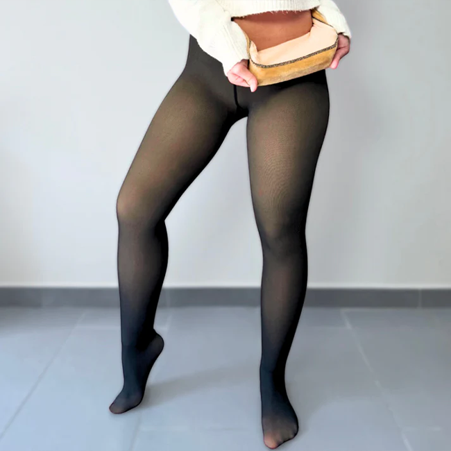 Fleece-Lined Thermal Tights