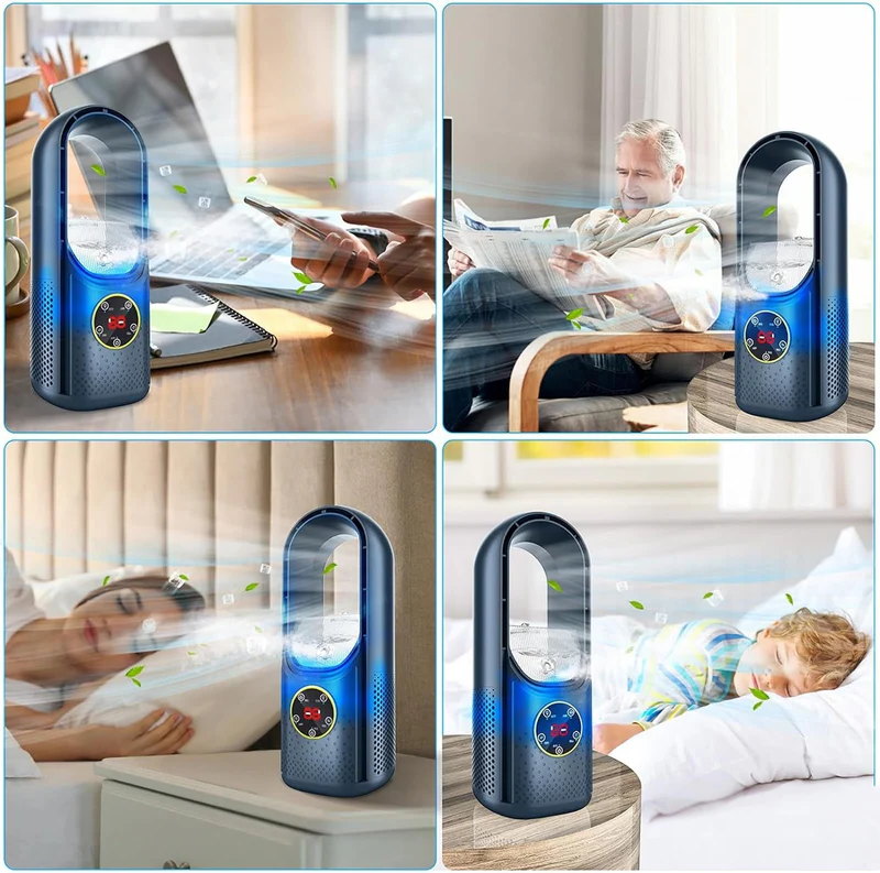 FleekFit | 2025 Blade-Free Silent Portable Air Conditioner Humidifier for Home and Office