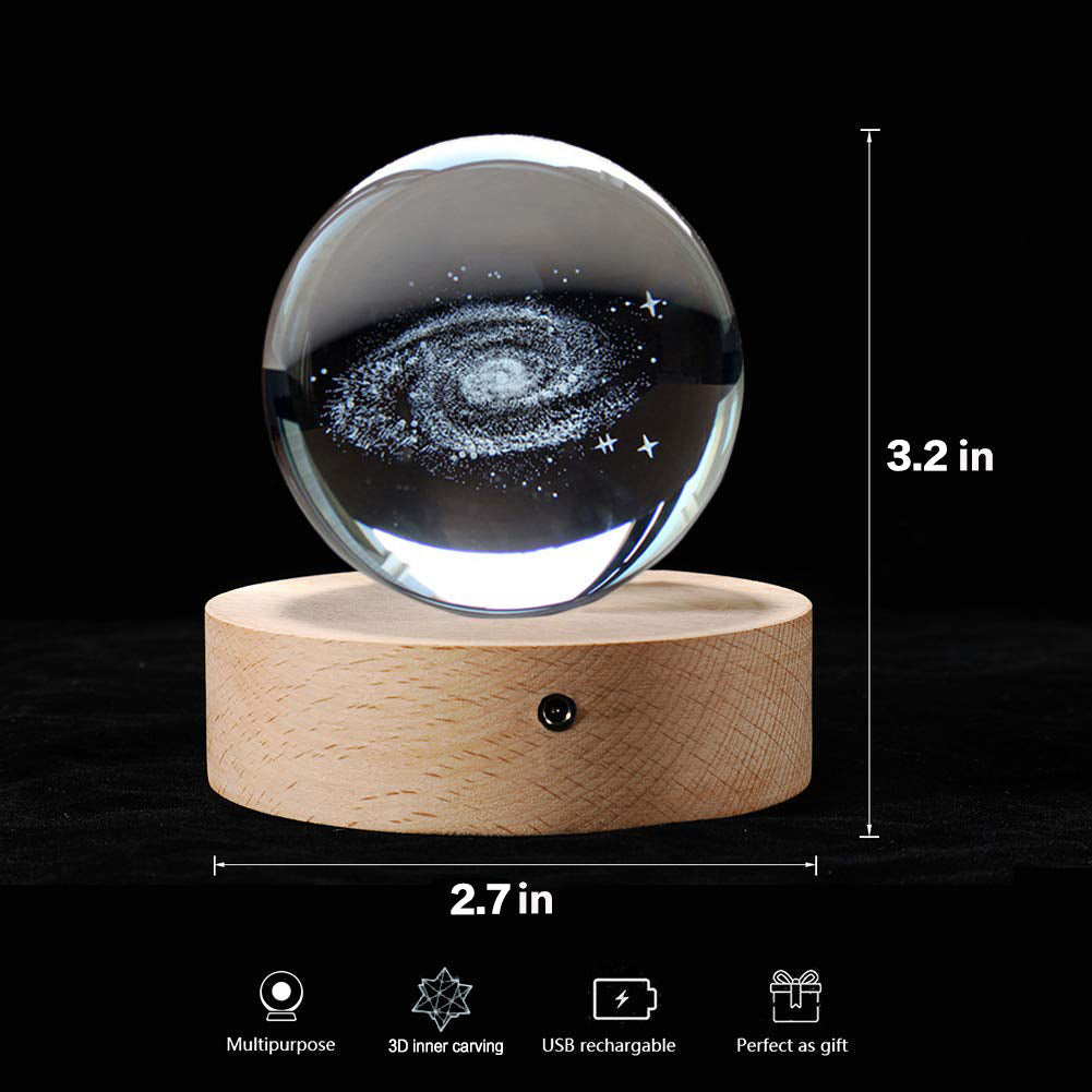FleekFit | 3D Planet Crystal Ball