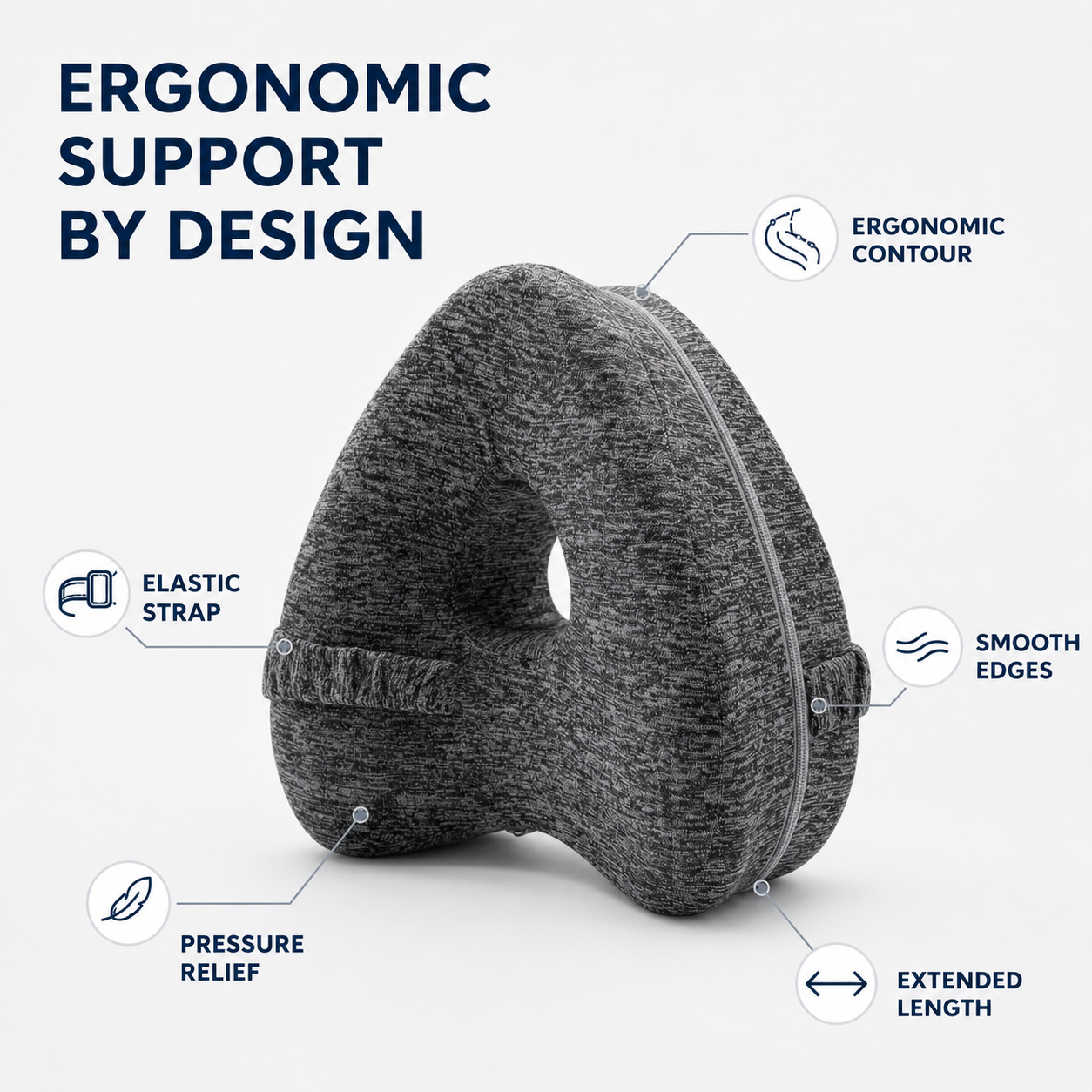FleekFit | Alignique Contoured Side Sleeper Pillow