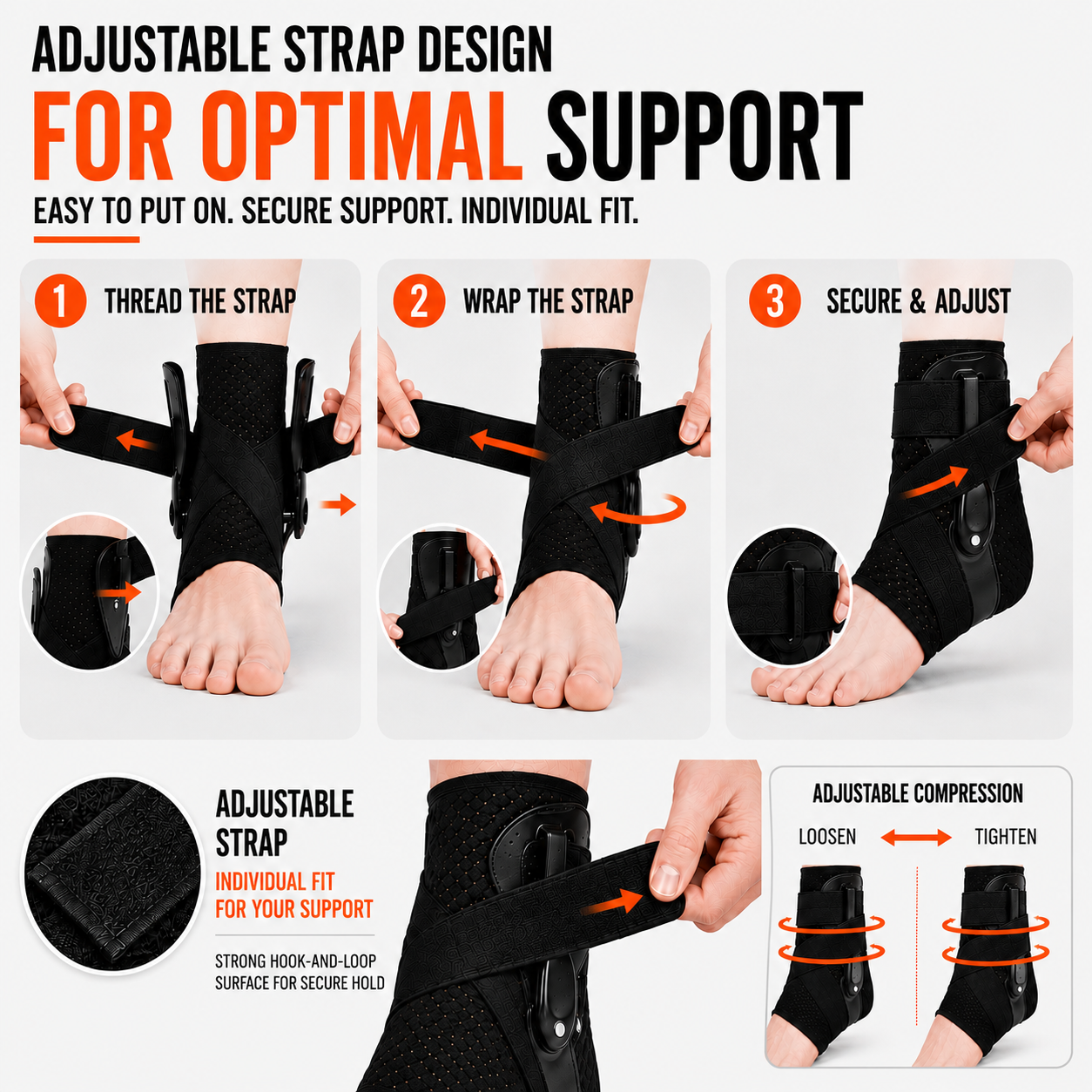 FleekFit | Ankuraid Adjustable Ankle Support Brace