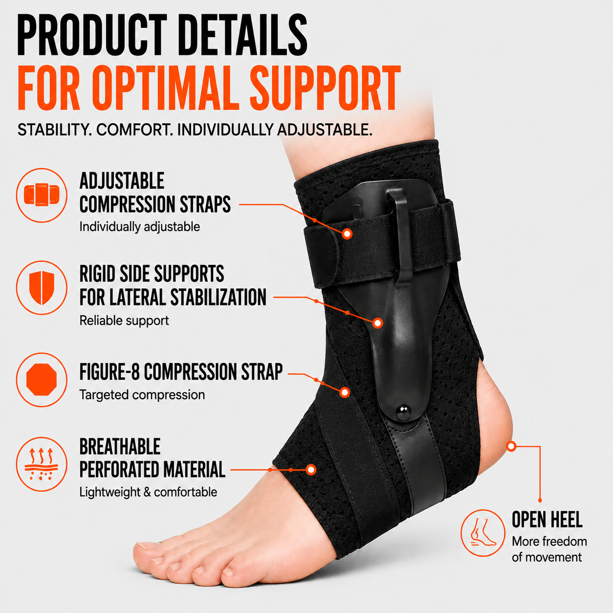 FleekFit | Ankuraid Adjustable Ankle Support Brace