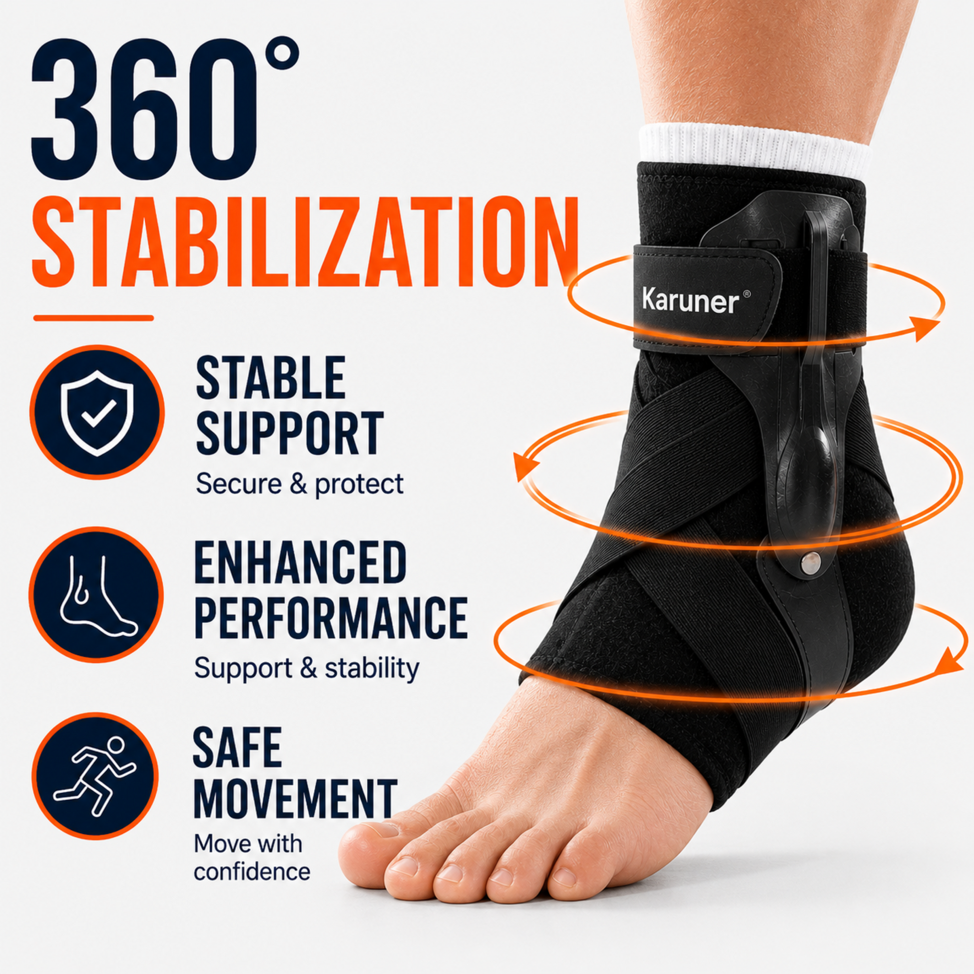 FleekFit | Ankuraid Adjustable Ankle Support Brace