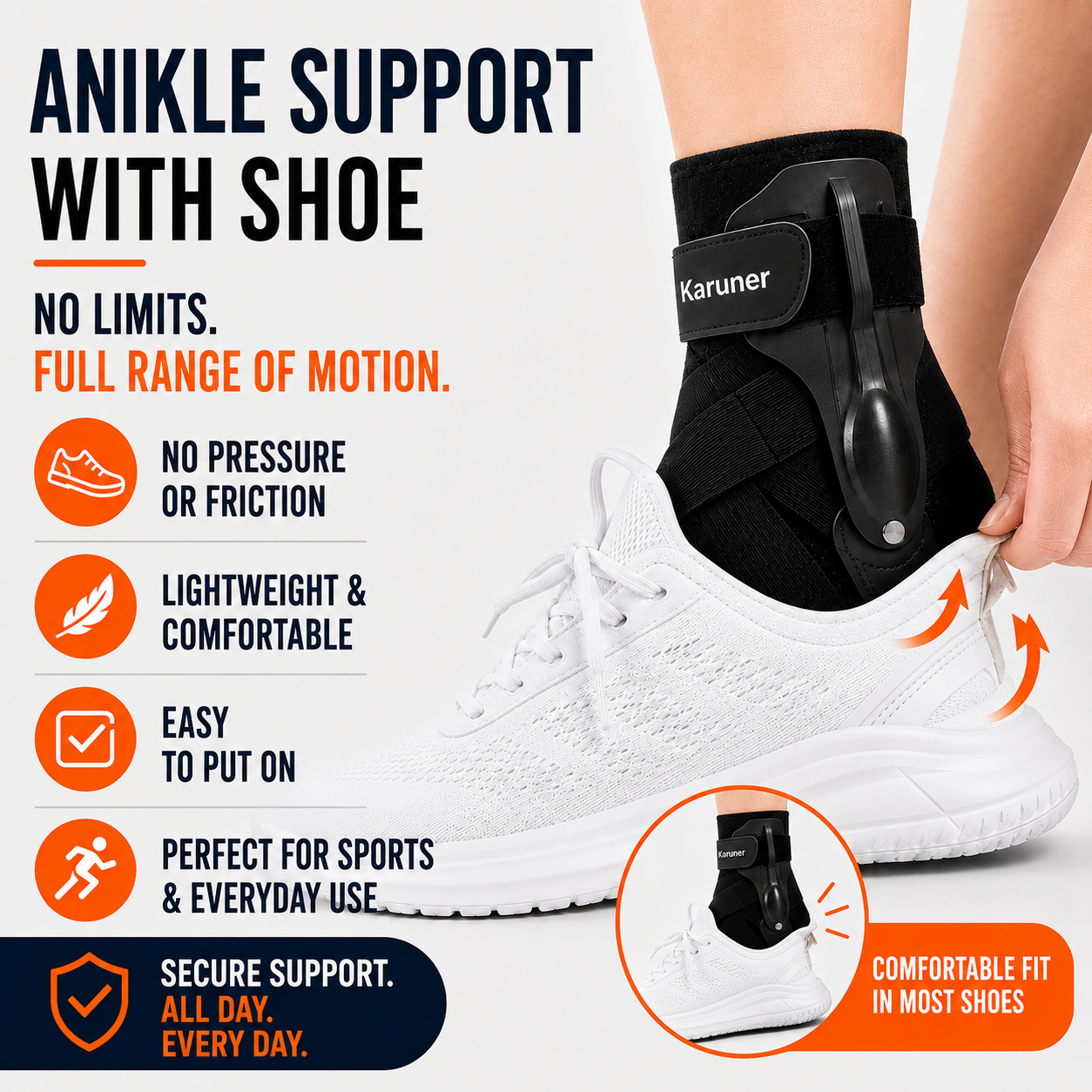 FleekFit | Ankuraid Adjustable Ankle Support Brace
