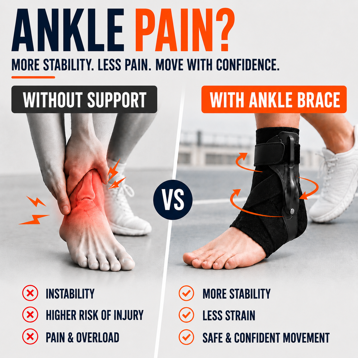 FleekFit | Ankuraid Adjustable Ankle Support Brace