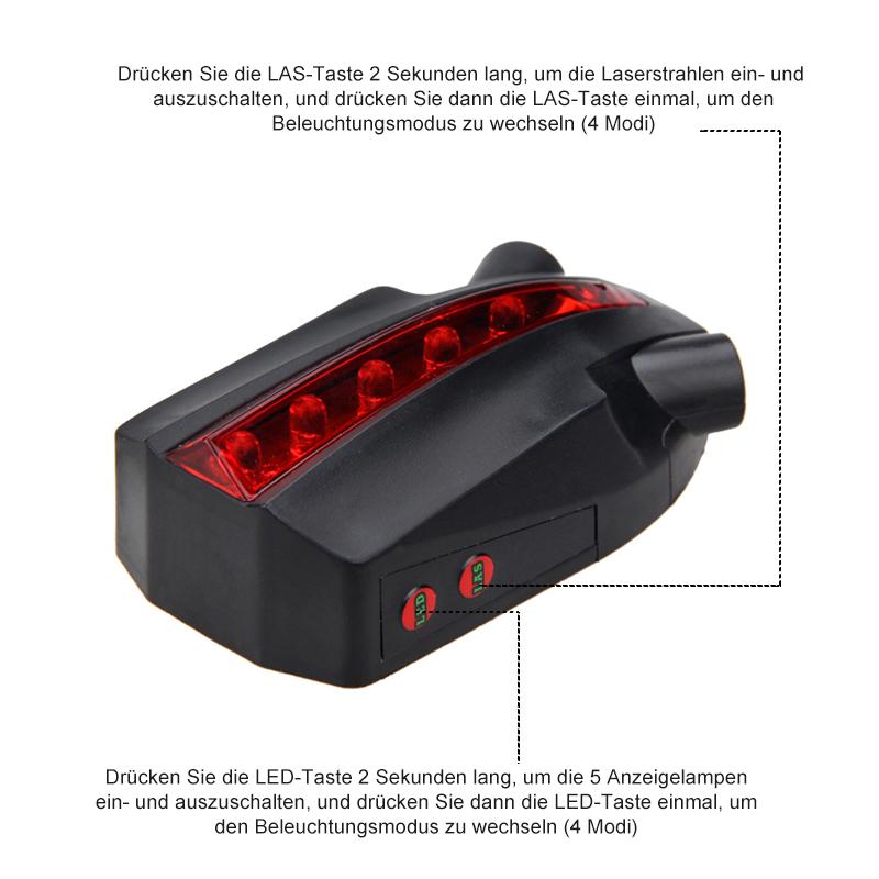FleekFit | Bicycle Laser Projection Taillight