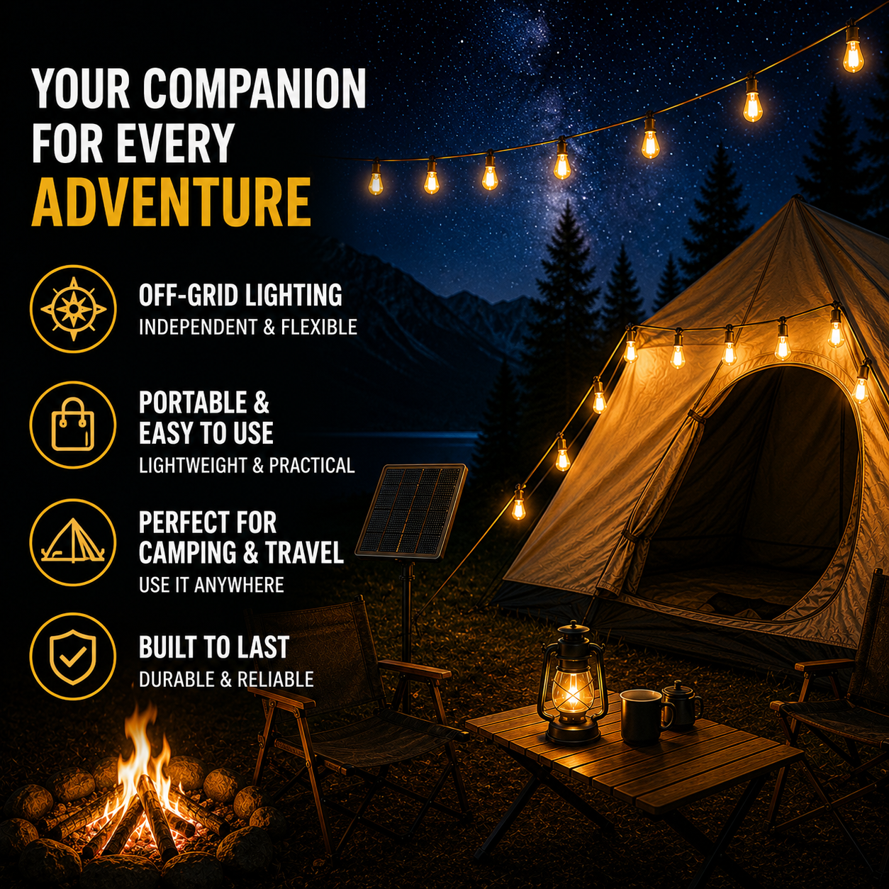 FleekFit | CampGlow Vintage Lights