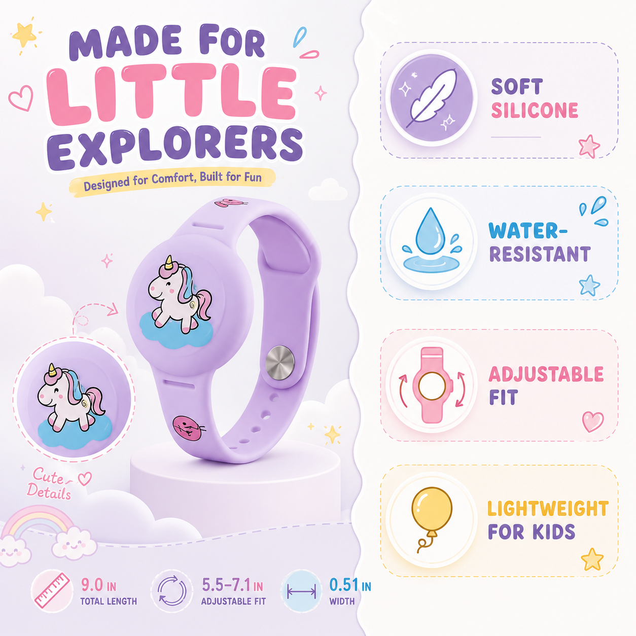FleekFit | Children Silicone GPS Wristband