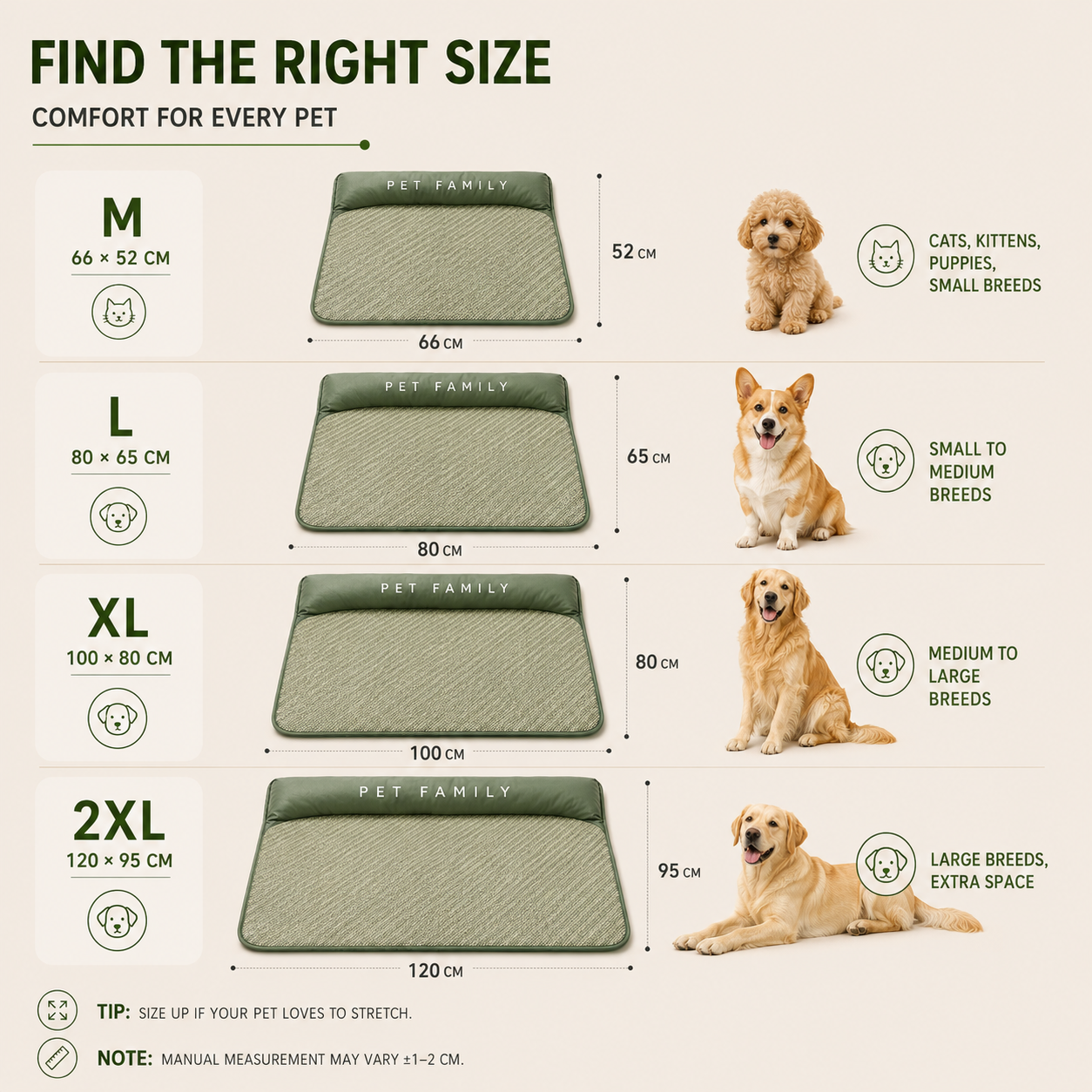 FleekFit | Chilrest Breathable Pet Cooling Mat With Cushion