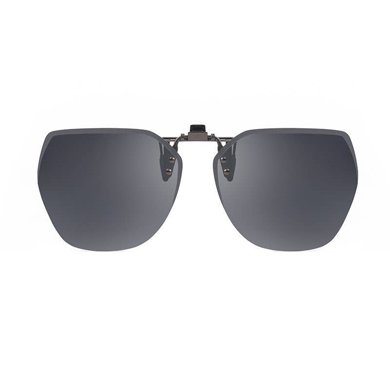 FleekFit | Clip-on Rimless Polarized Sunglasses, with Anti-glare and Flip-Up Design, for Outdoor/Driving