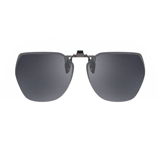 FleekFit | Clip-on Rimless Polarized Sunglasses, with Anti-glare and Flip-Up Design, for Outdoor/Driving