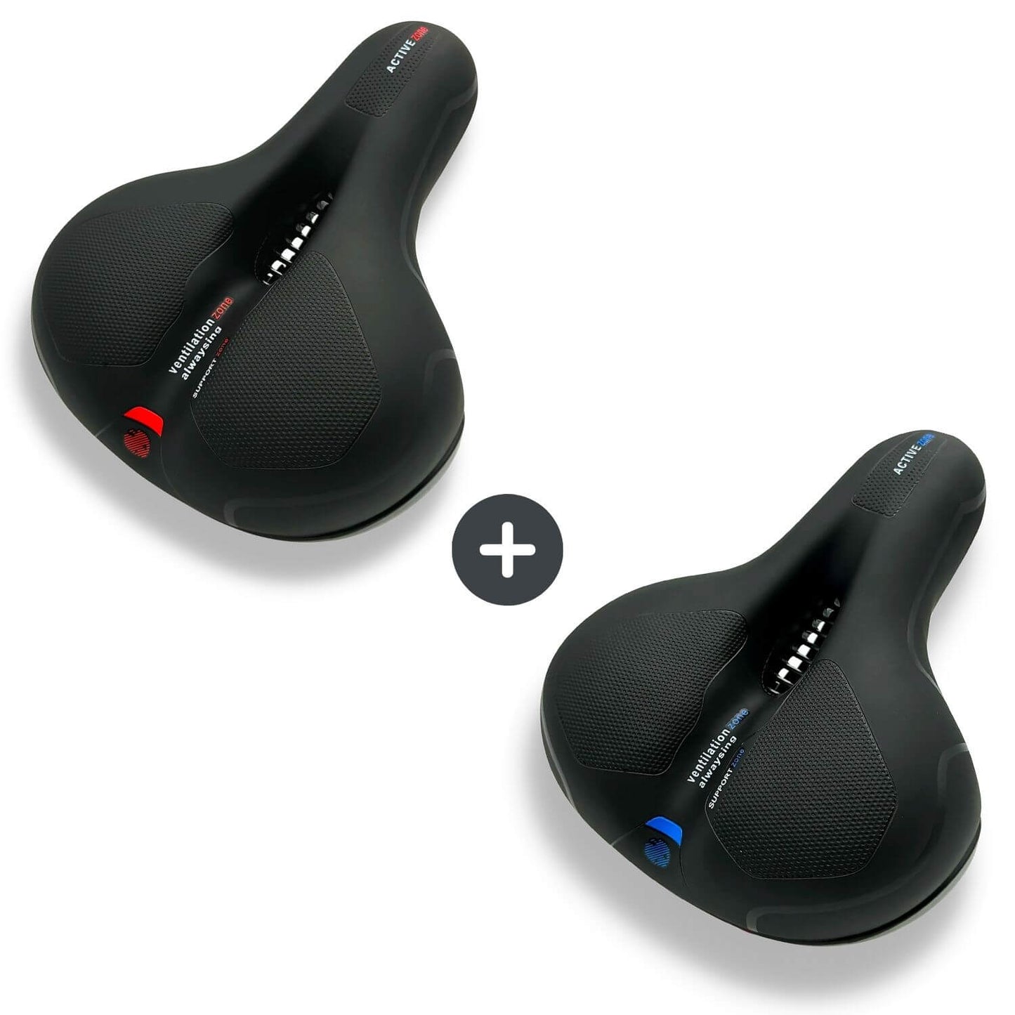 FleekFit | CloudComfort Pro Bicycle Seat | Pressure-Relieving Memory Foam | Black