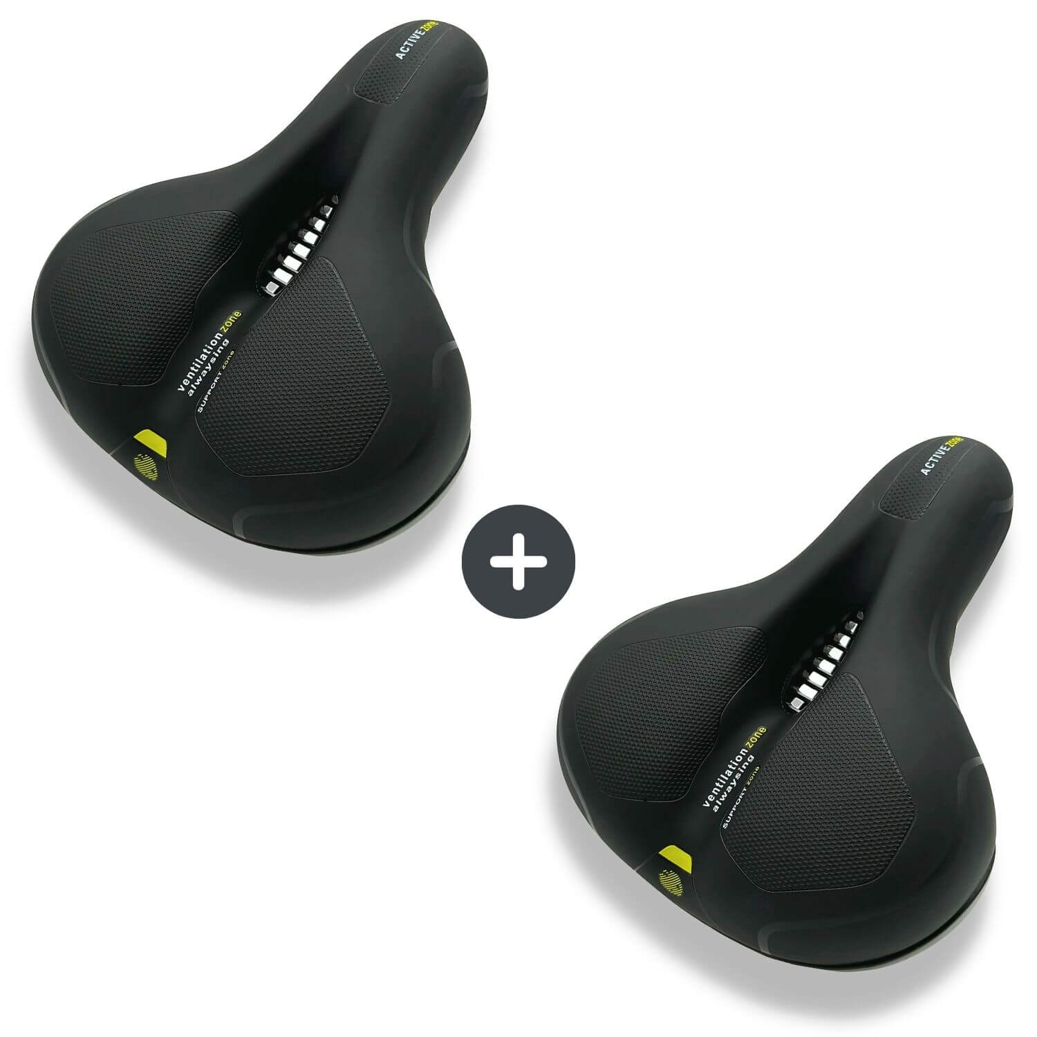 FleekFit | CloudComfort Pro Bicycle Seat | Pressure-Relieving Memory Foam | Black
