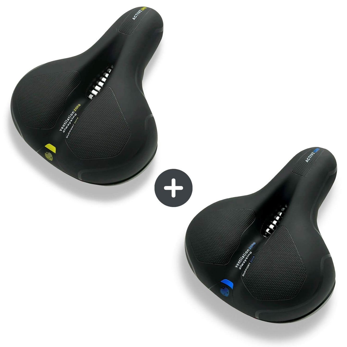 FleekFit | CloudComfort Pro Bicycle Seat | Pressure-Relieving Memory Foam | Black