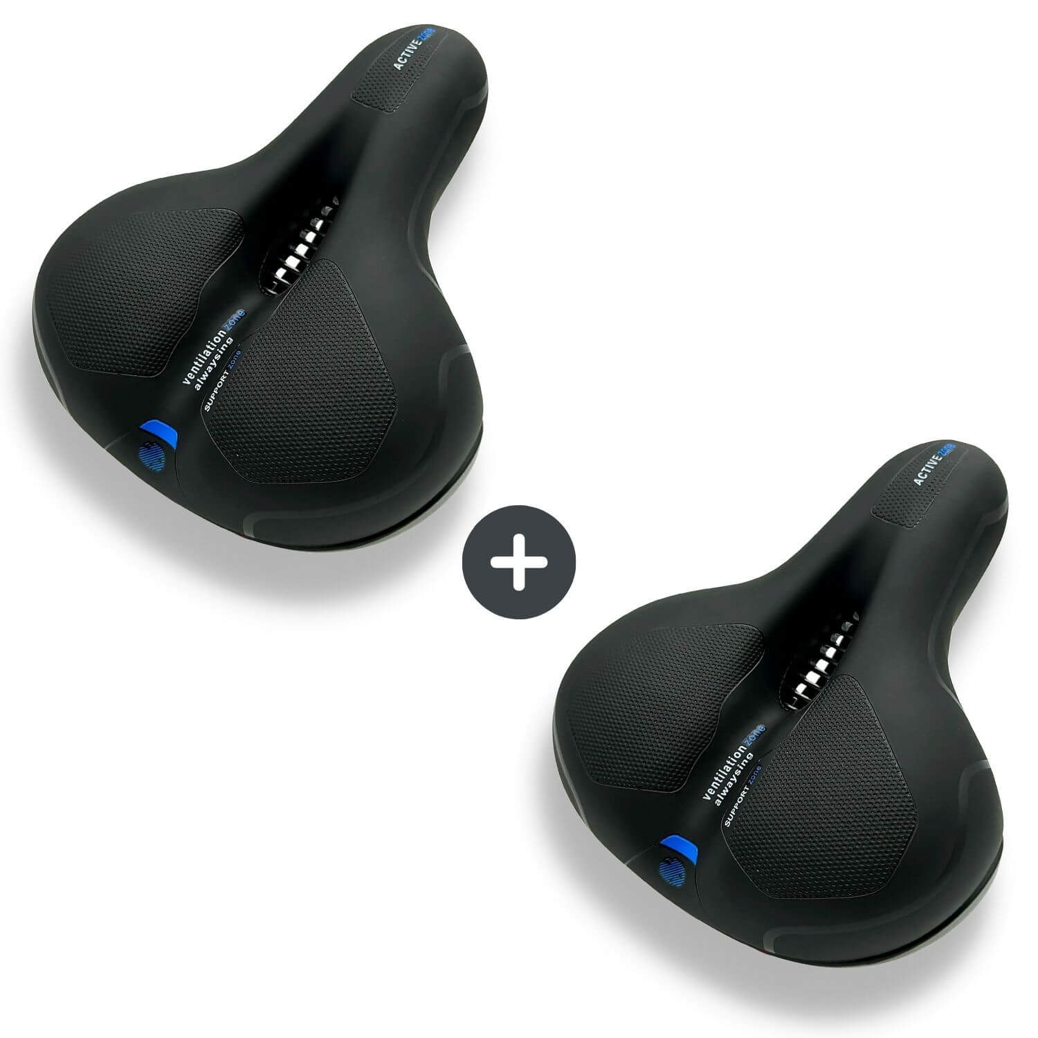 FleekFit | CloudComfort Pro Bicycle Seat | Pressure-Relieving Memory Foam | Black