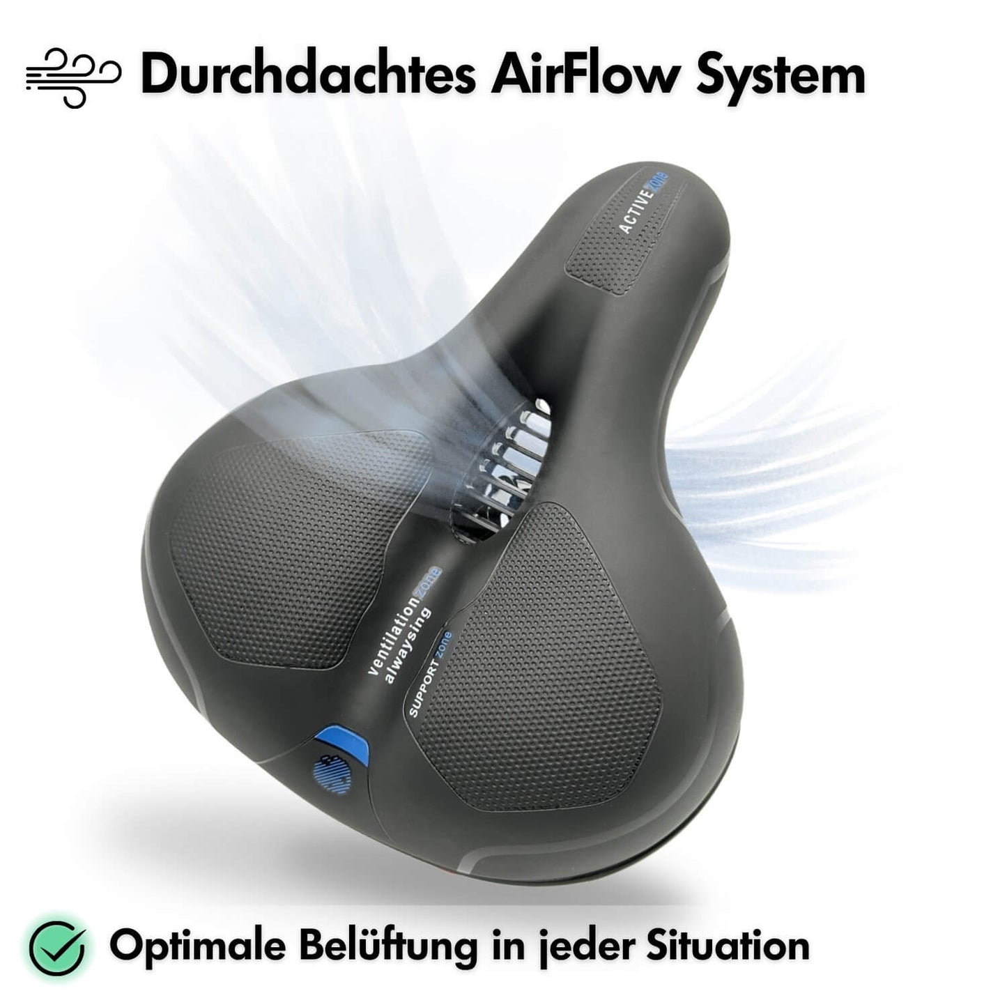 FleekFit | CloudComfort Pro Bicycle Seat | Pressure-Relieving Memory Foam | Black