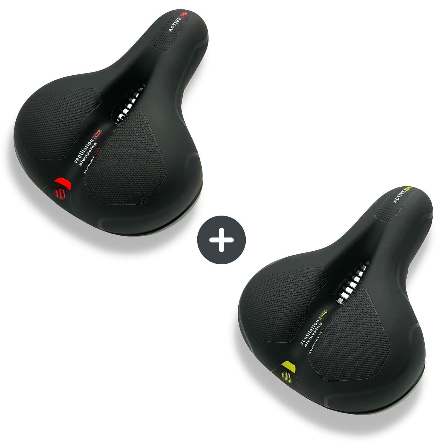 FleekFit | CloudComfort Pro Bicycle Seat | Pressure-Relieving Memory Foam | Black