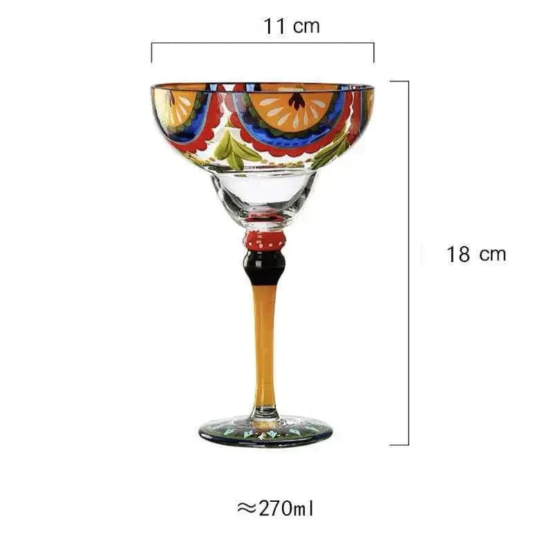 FleekFit | Colorful Margarita Cocktail Glass