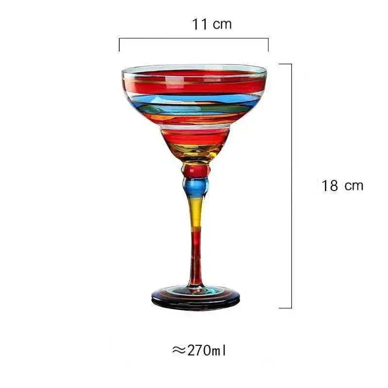 FleekFit | Colorful Margarita Cocktail Glass