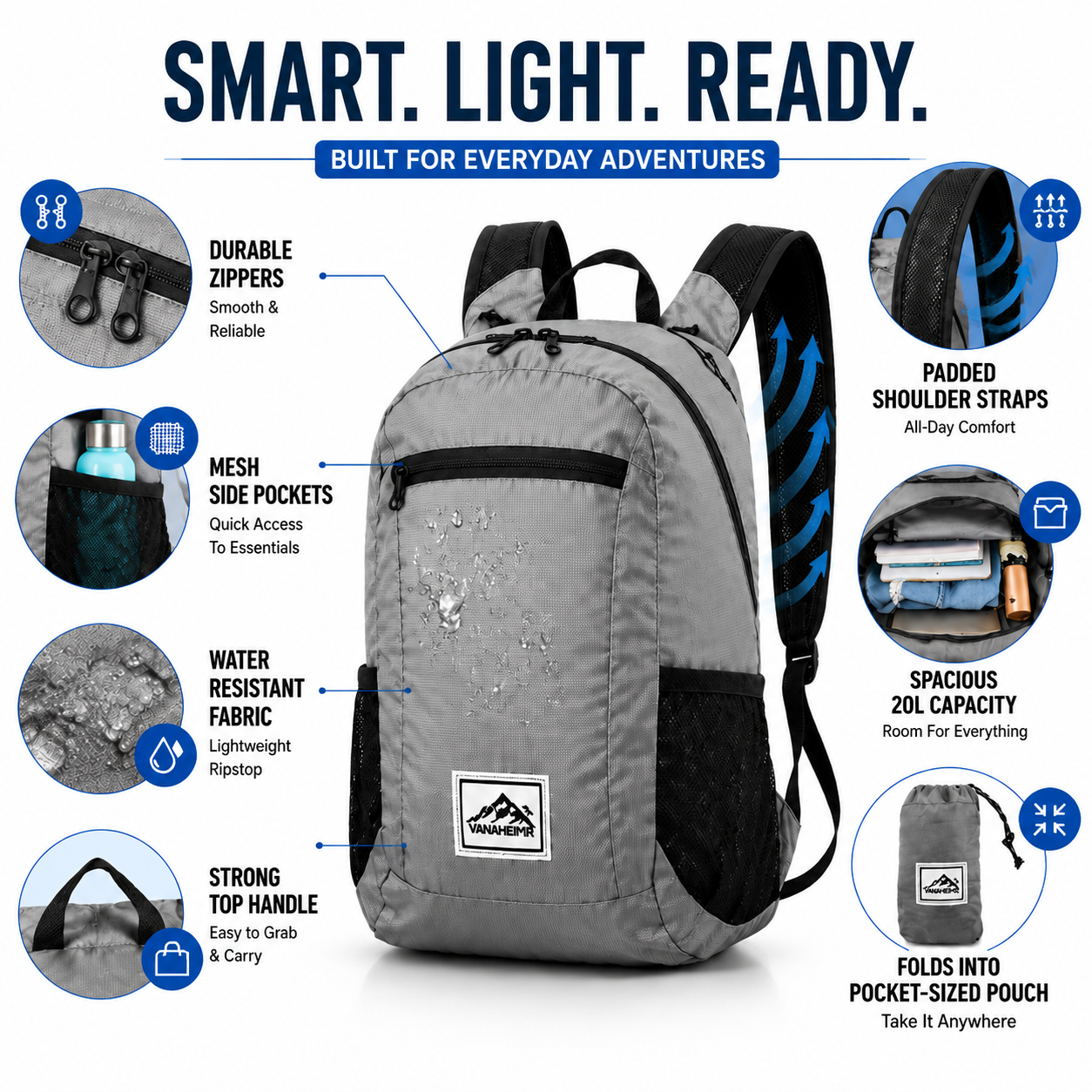 FleekFit | Compactrek Foldable 20L Outdoor Daypack