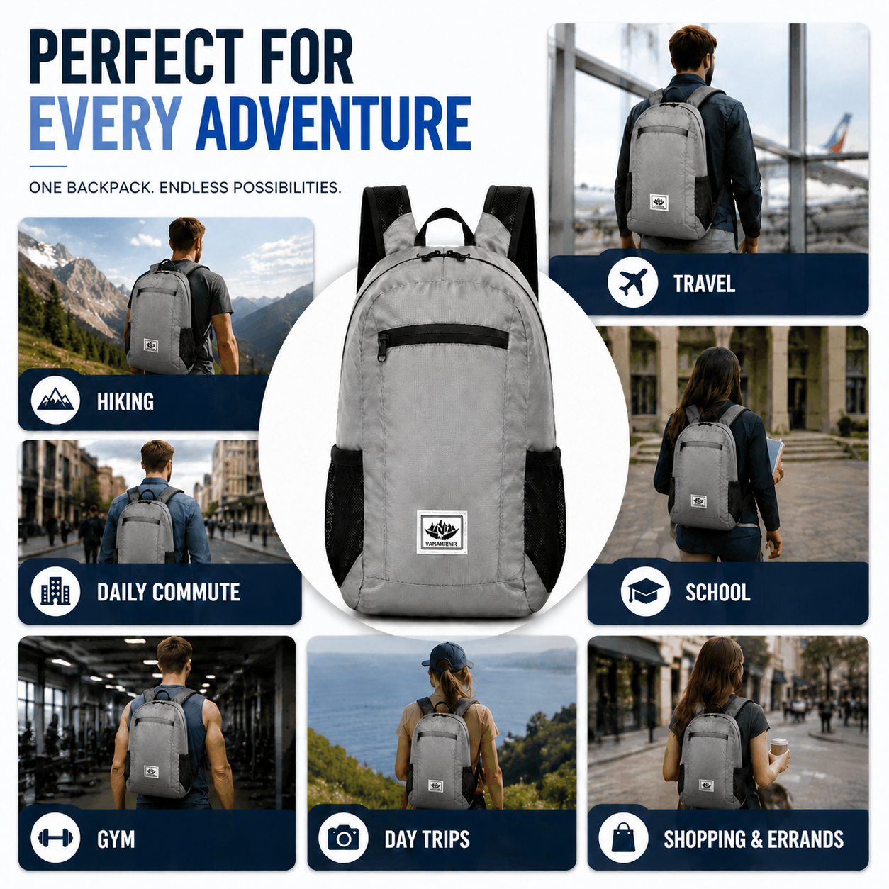 FleekFit | Compactrek Foldable 20L Outdoor Daypack