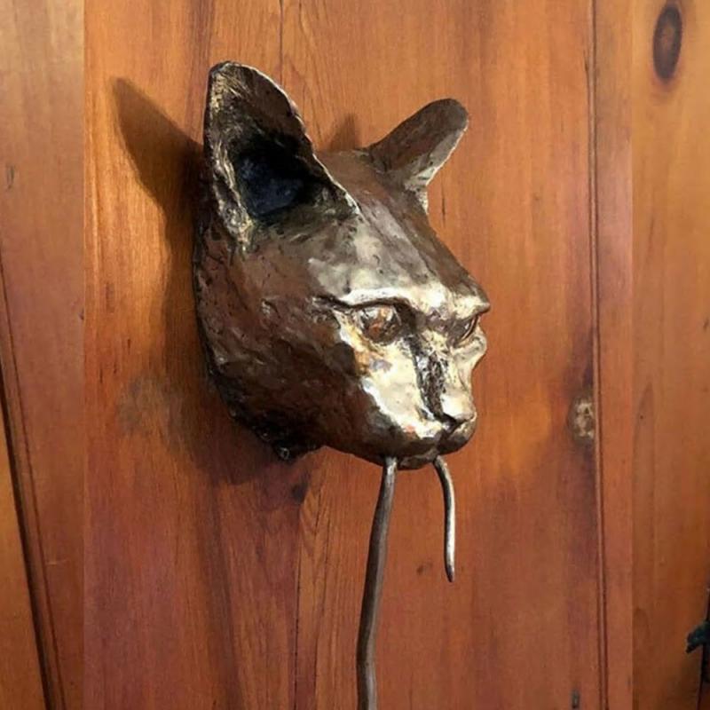 FleekFit | Creative Cat and Mouse Metal Door Knocker