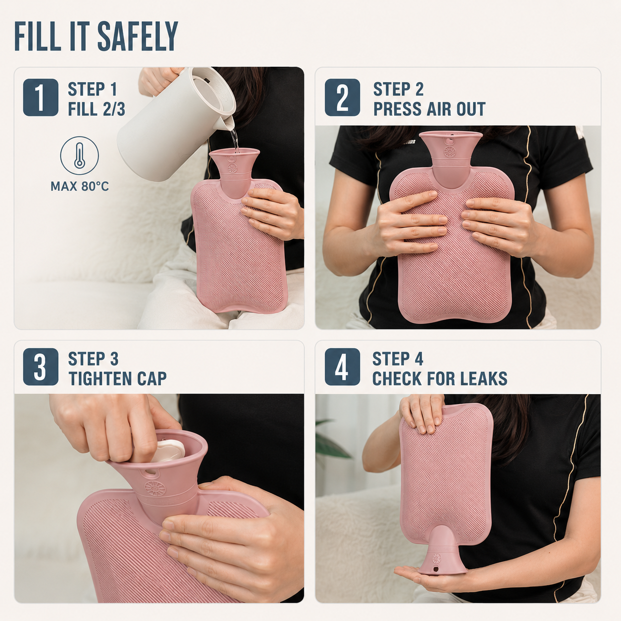 FleekFit | Extra Large Hot Water Bottle Jug