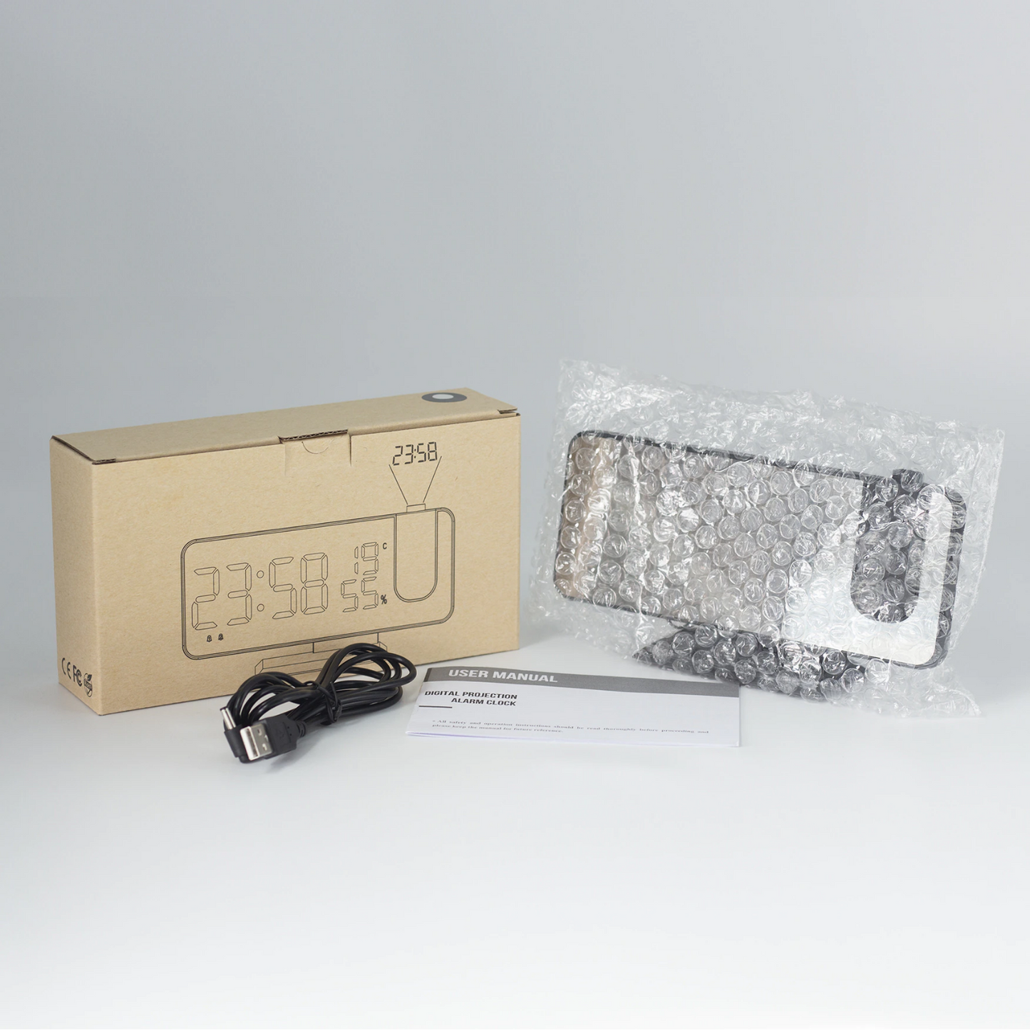 FleekFit FleekFit™ Astronatic™ | The Best Alarm Clock with LED Screen - 180° Projector - USB Charger