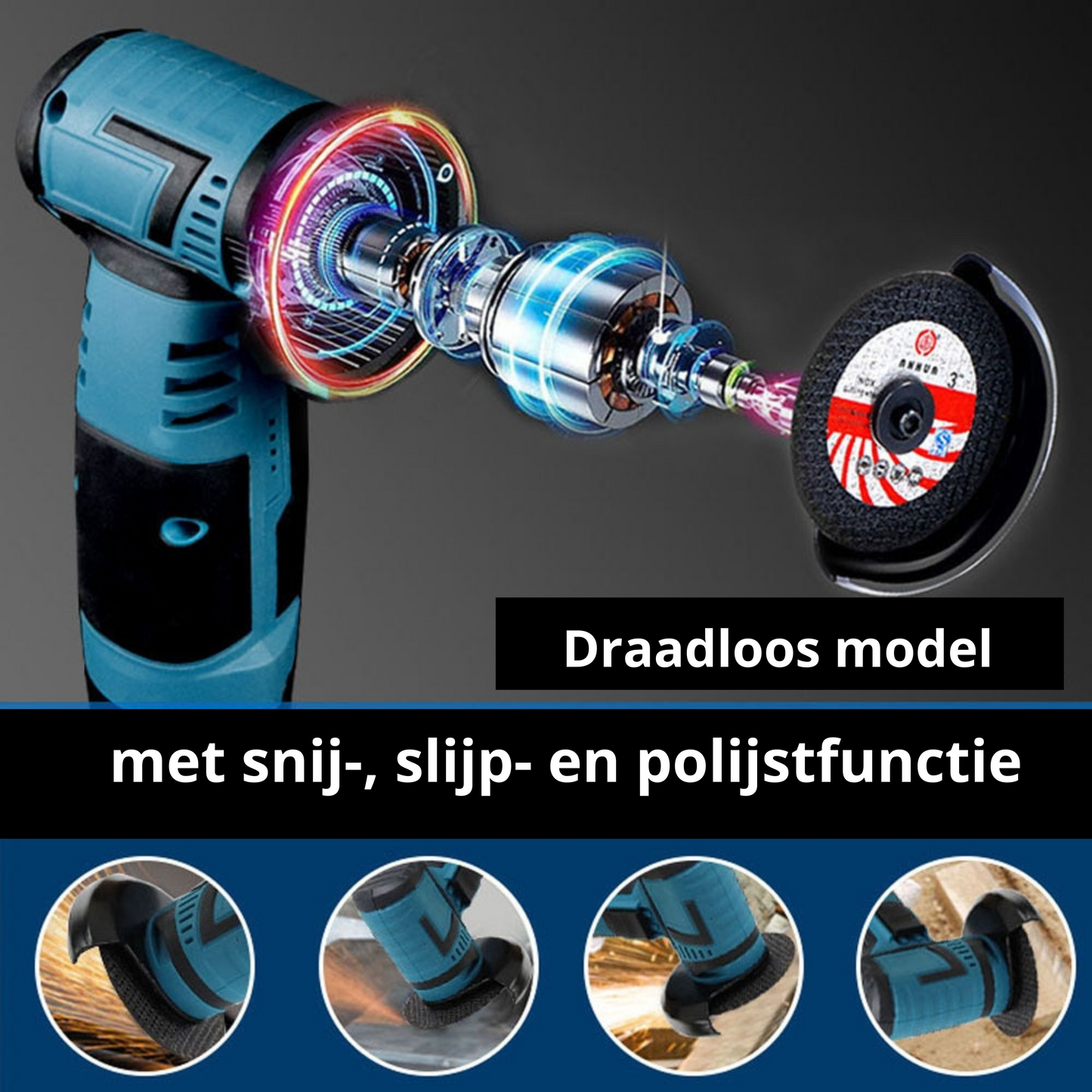 FleekFit FleekFit™ Powerful Angle Grinder | For All Your Tasks