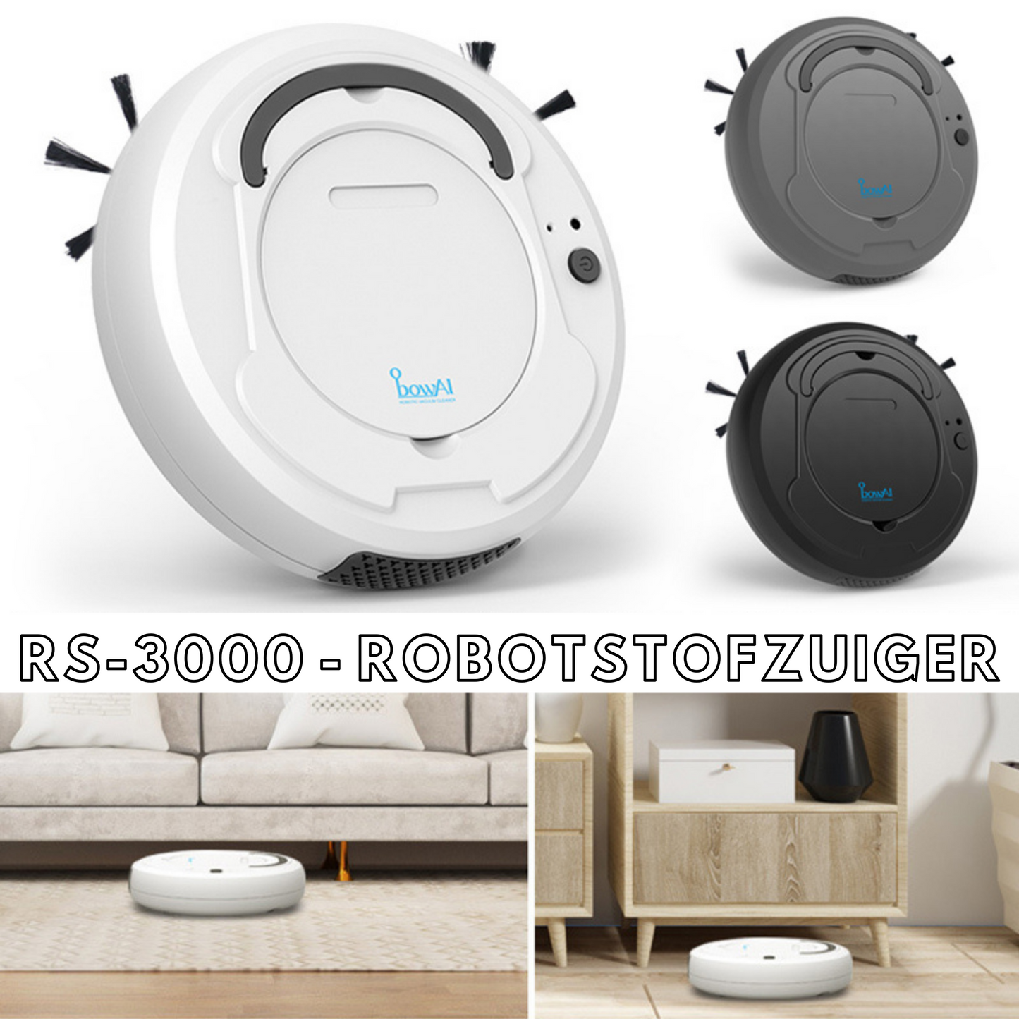FleekFit FleekFit RS-3000 Robot Vacuum™ | 3-in-1 Smart Automatic Vacuum for Every Household