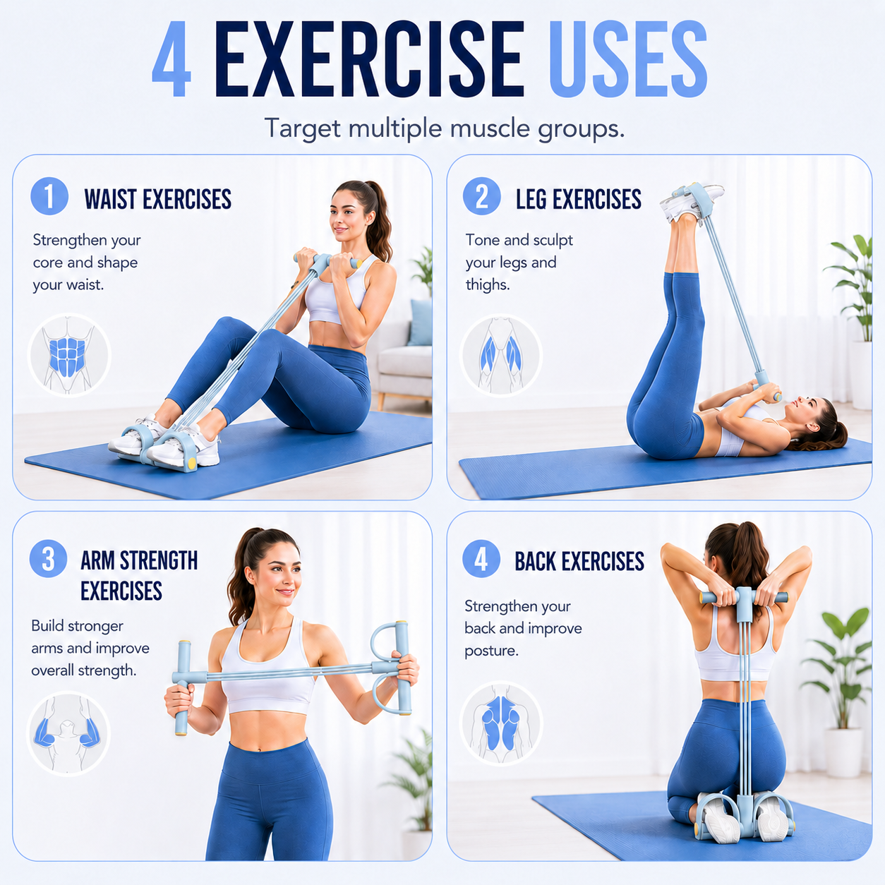 FleekFit | FlexiPull 6-Tube Resistance Band