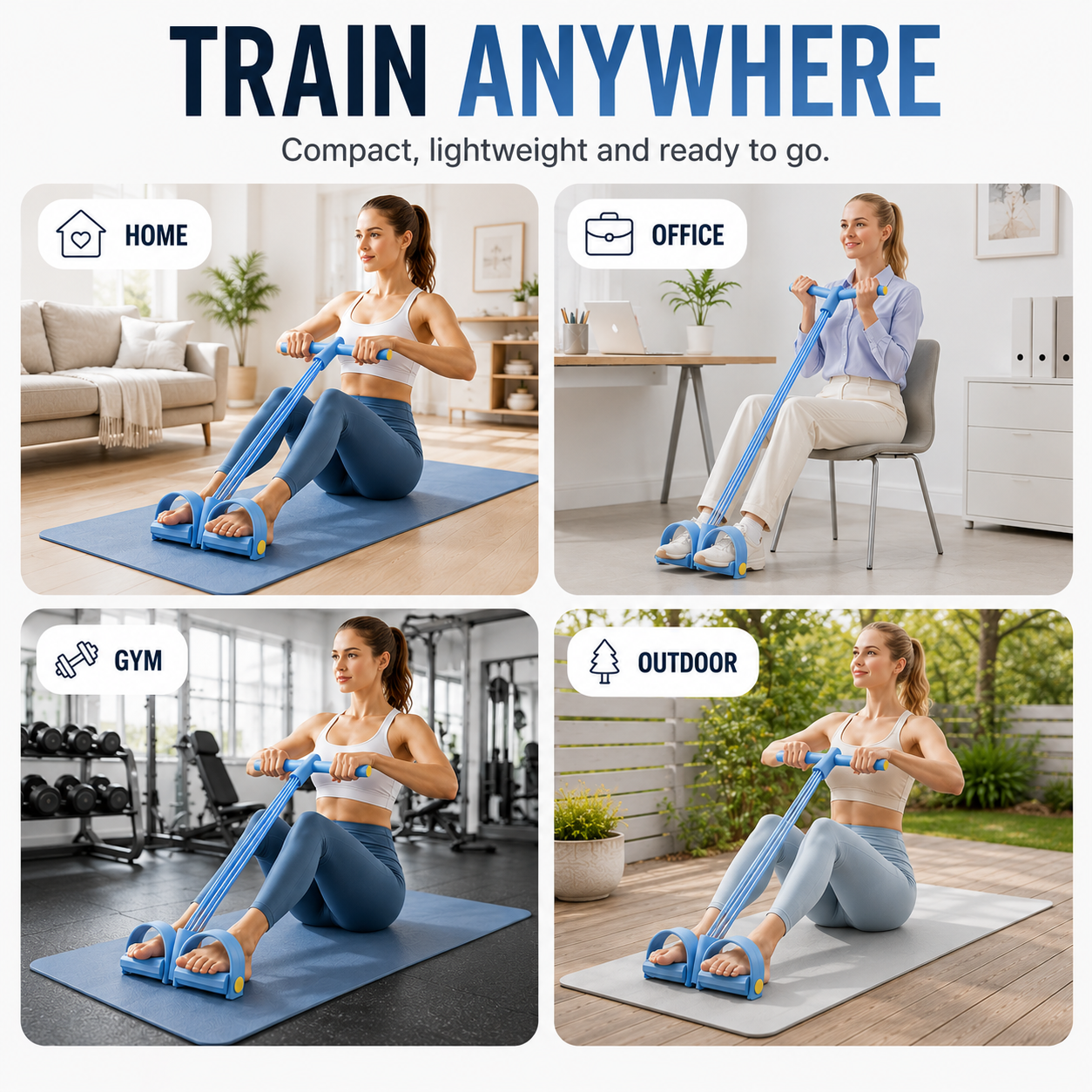 FleekFit | FlexiPull 6-Tube Resistance Band