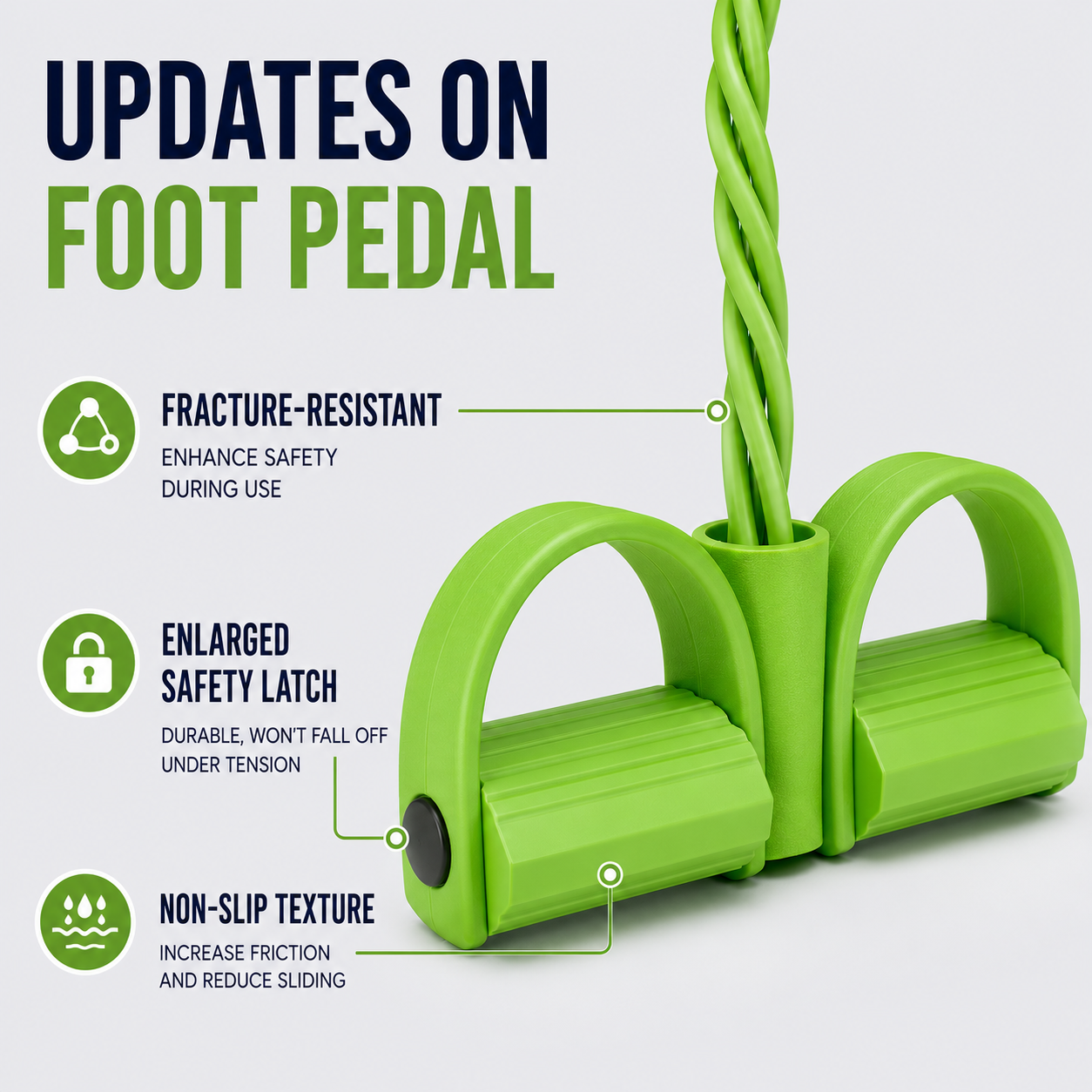 FleekFit | FlexStride Four Tube Pedal Resistance Trainer