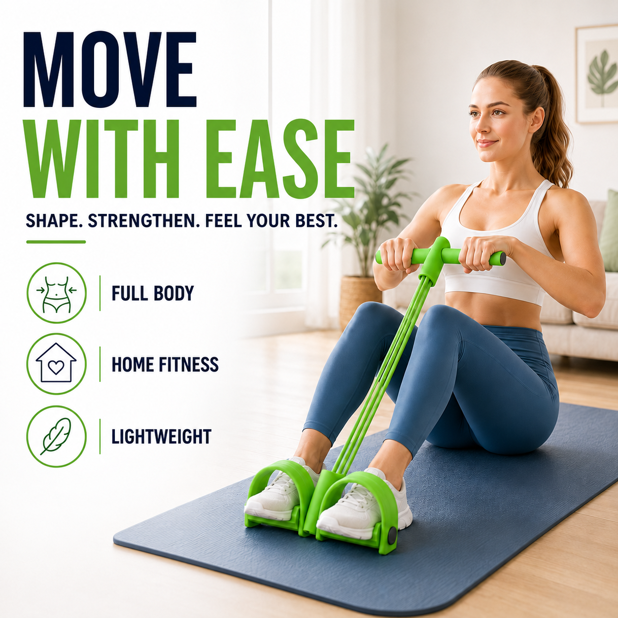 FleekFit | FlexStride Four Tube Pedal Resistance Trainer