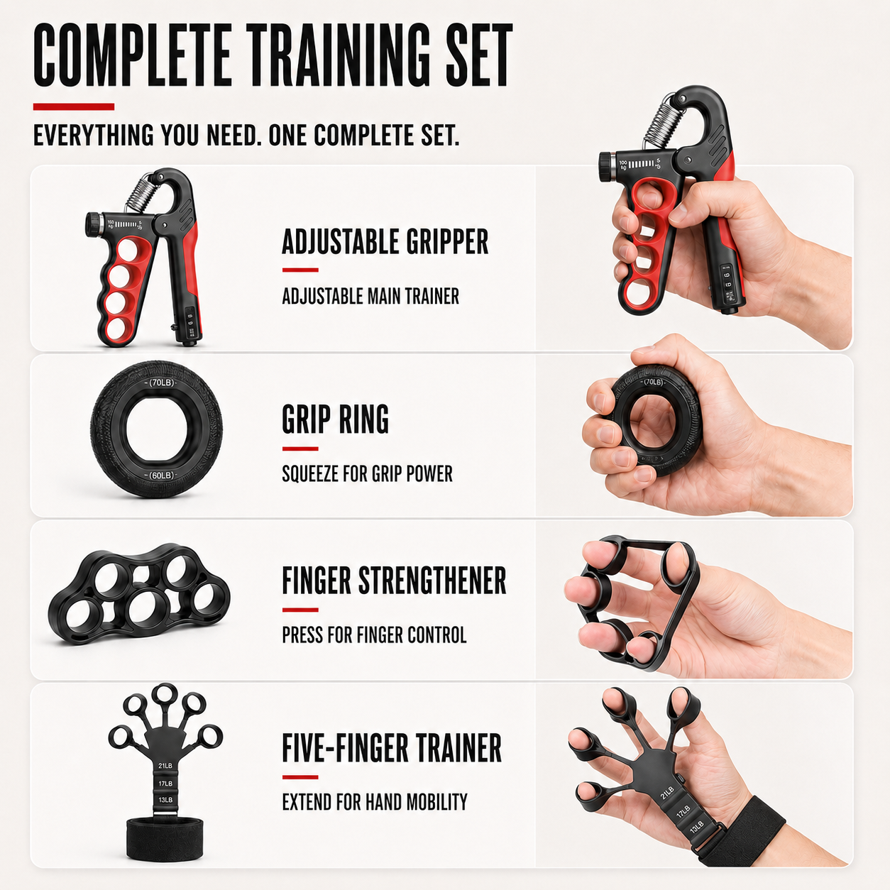 FleekFit | Grippora Adjustable Metal Hand Gripper