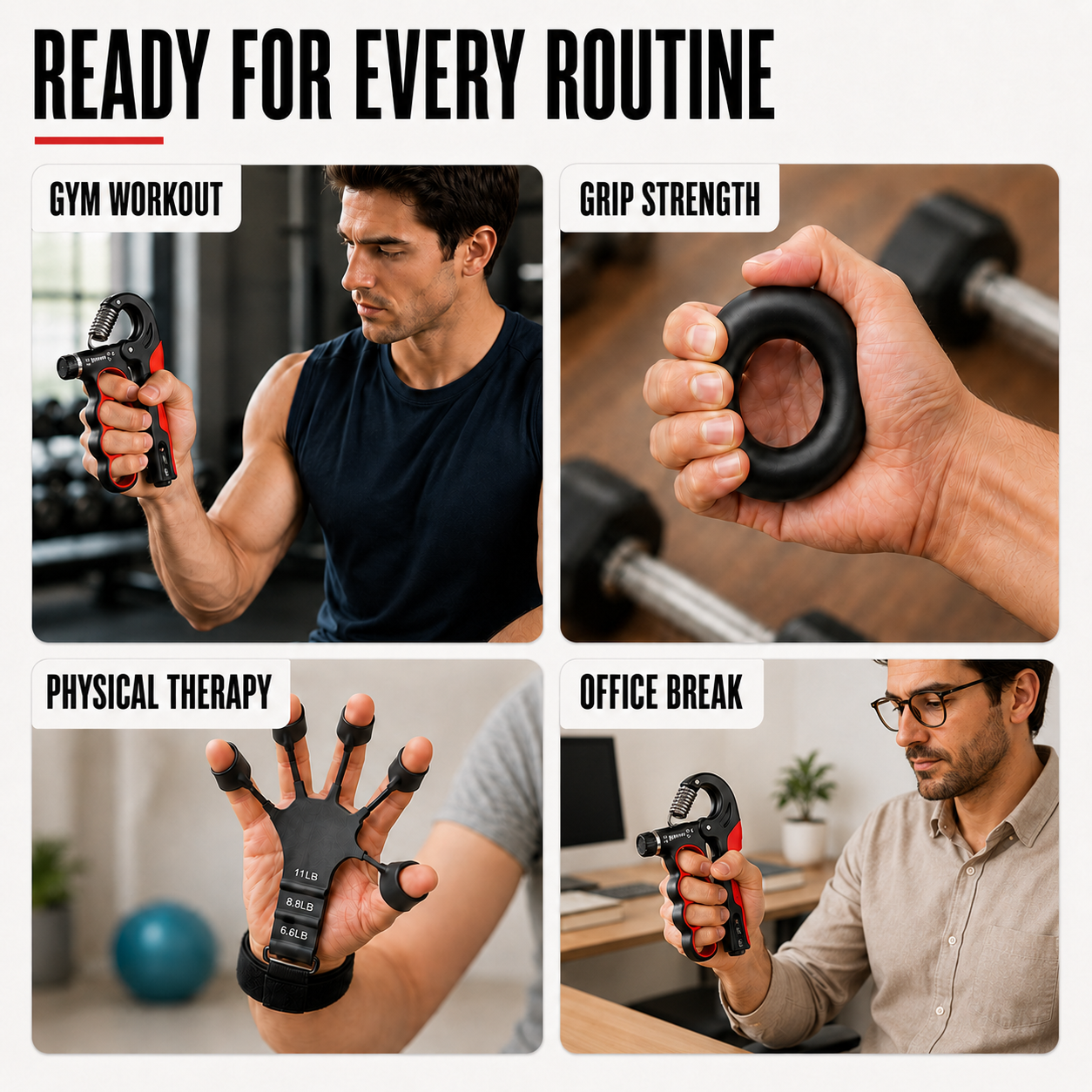 FleekFit | Grippora Adjustable Metal Hand Gripper