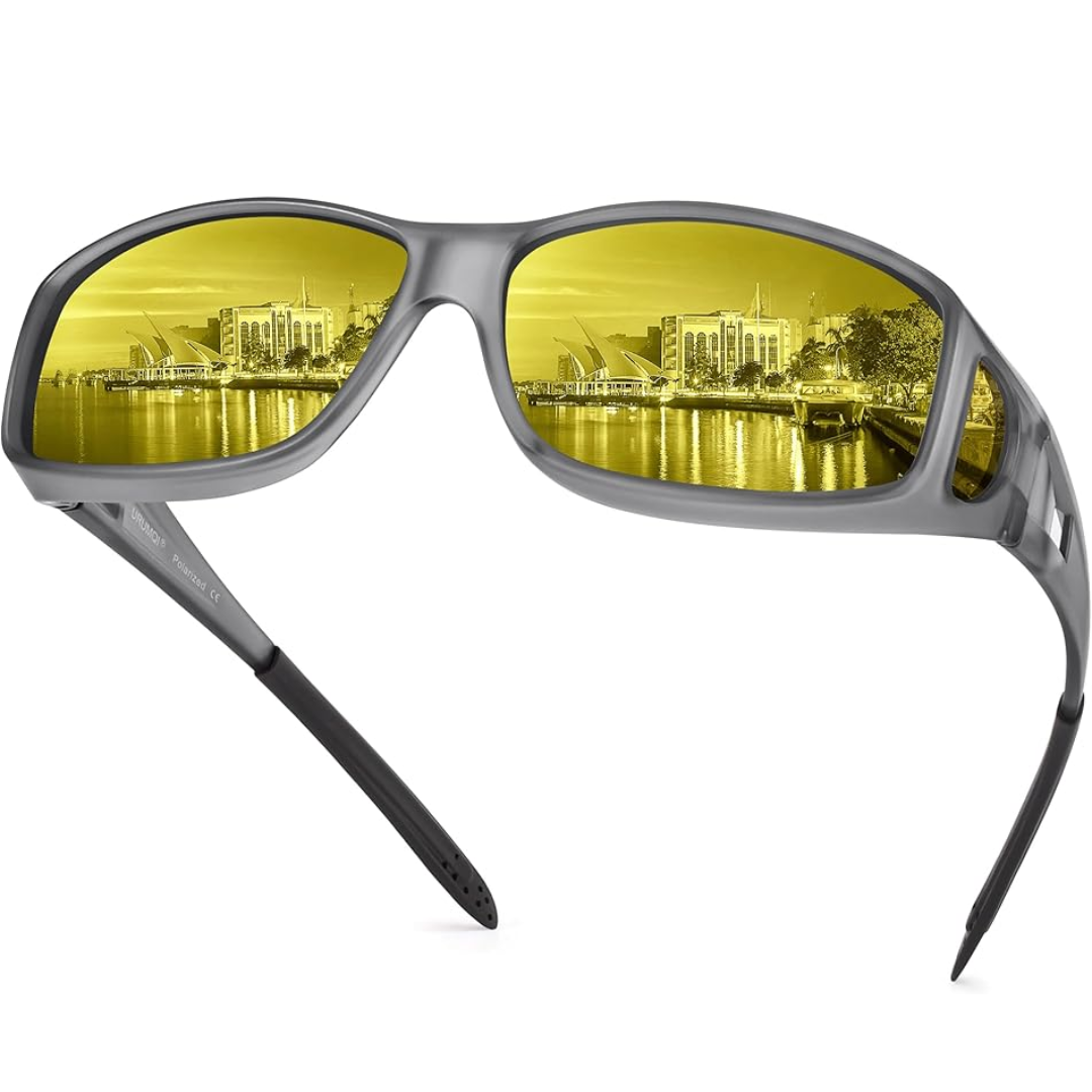 FleekFit | Jeremy Night Vision Polarised Driving Glasses – Anti-Glare Glasses for Safer Night Driving