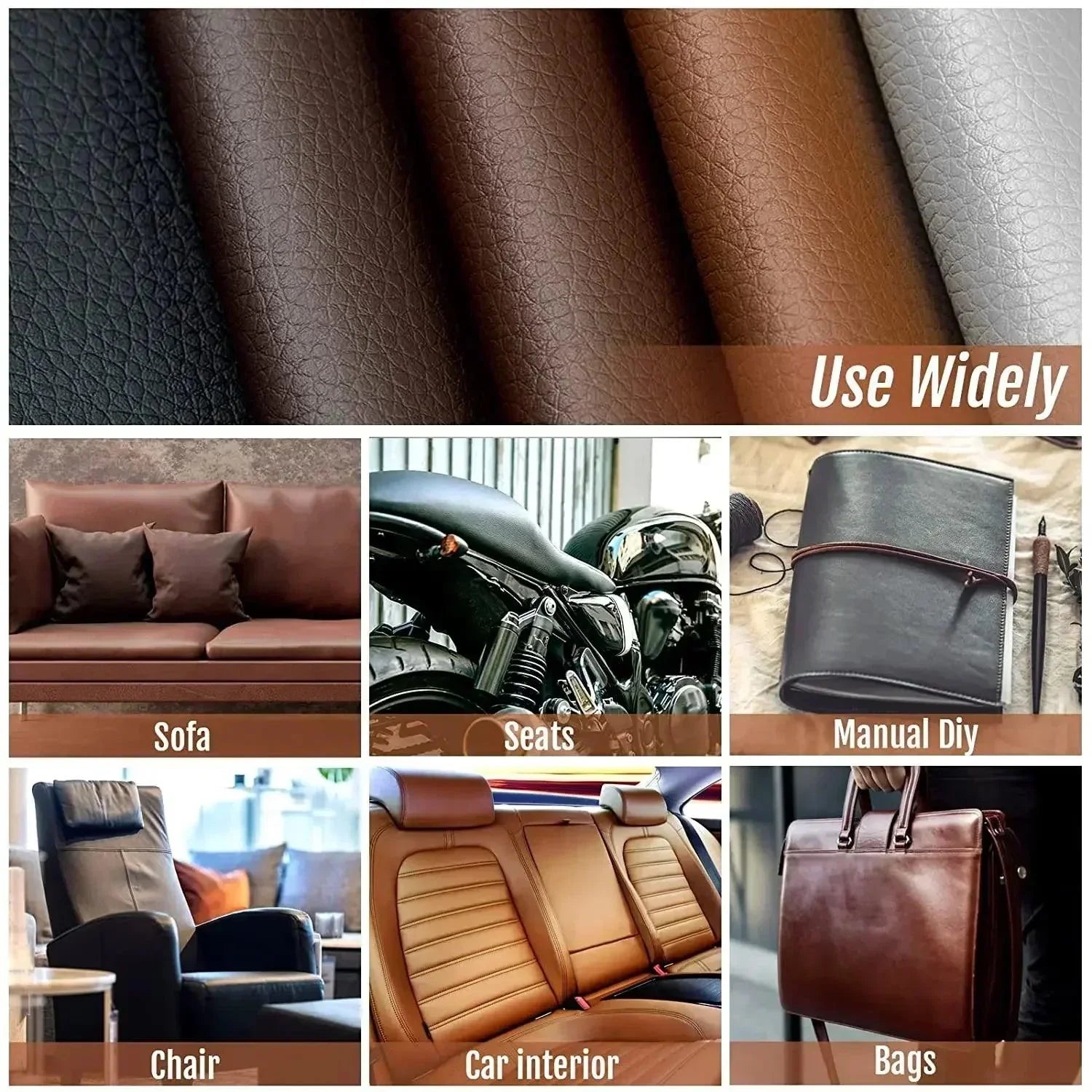 FleekFit | Leather Restoration Sticker - Effortless Upgrade for Furniture and Accessories