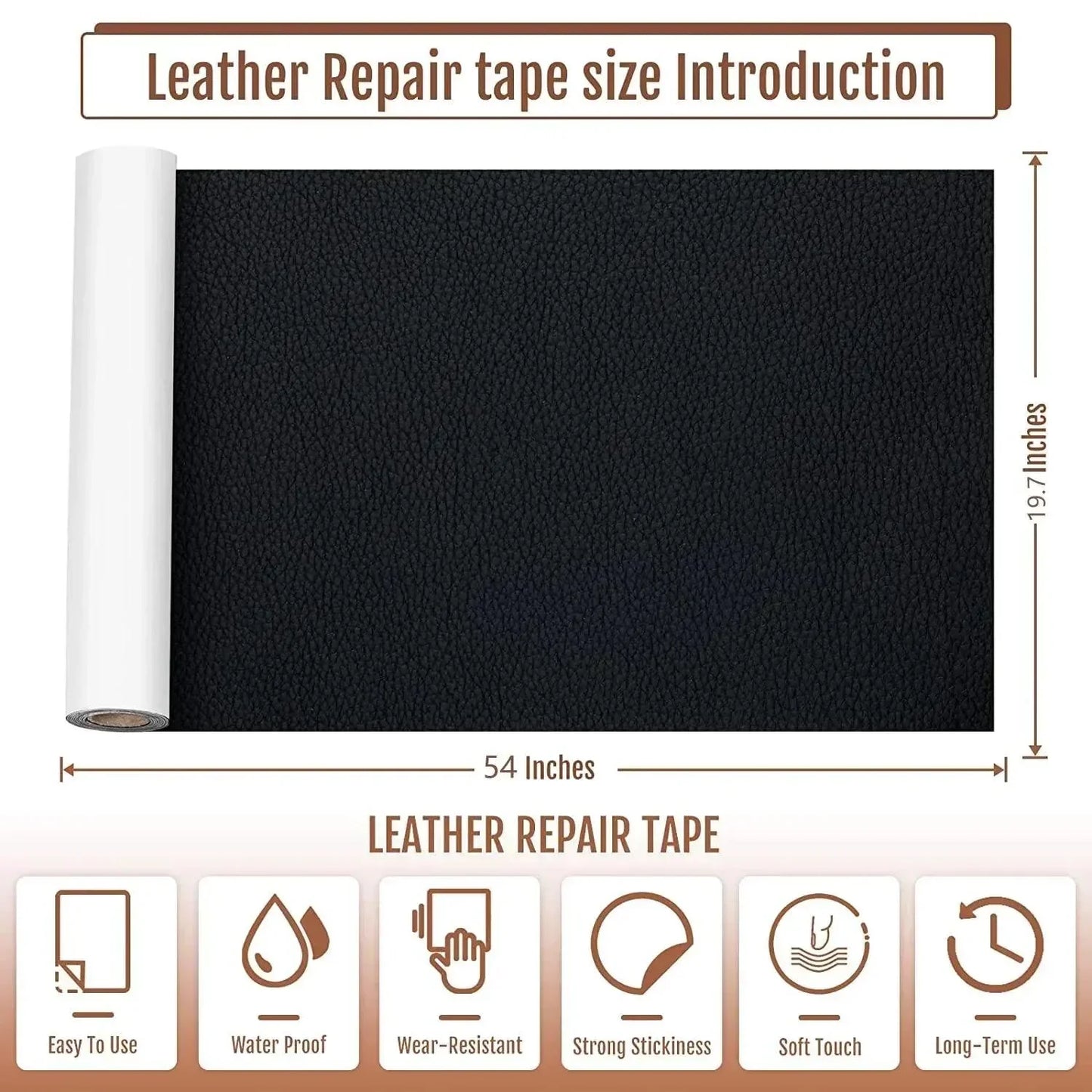 FleekFit | Leather Restoration Sticker - Effortless Upgrade for Furniture and Accessories