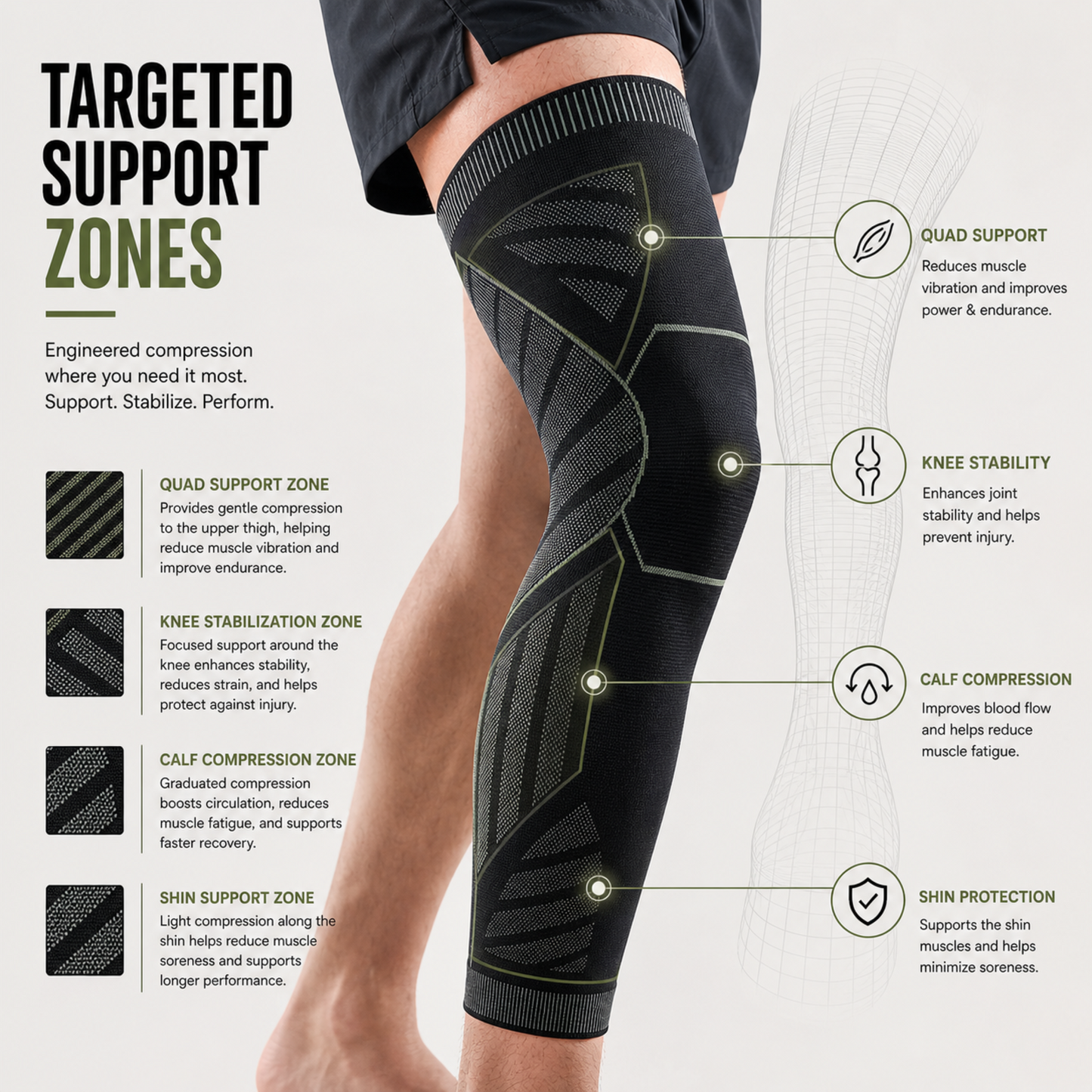 FleekFit | Leguardex Full Leg Compression Sleeve