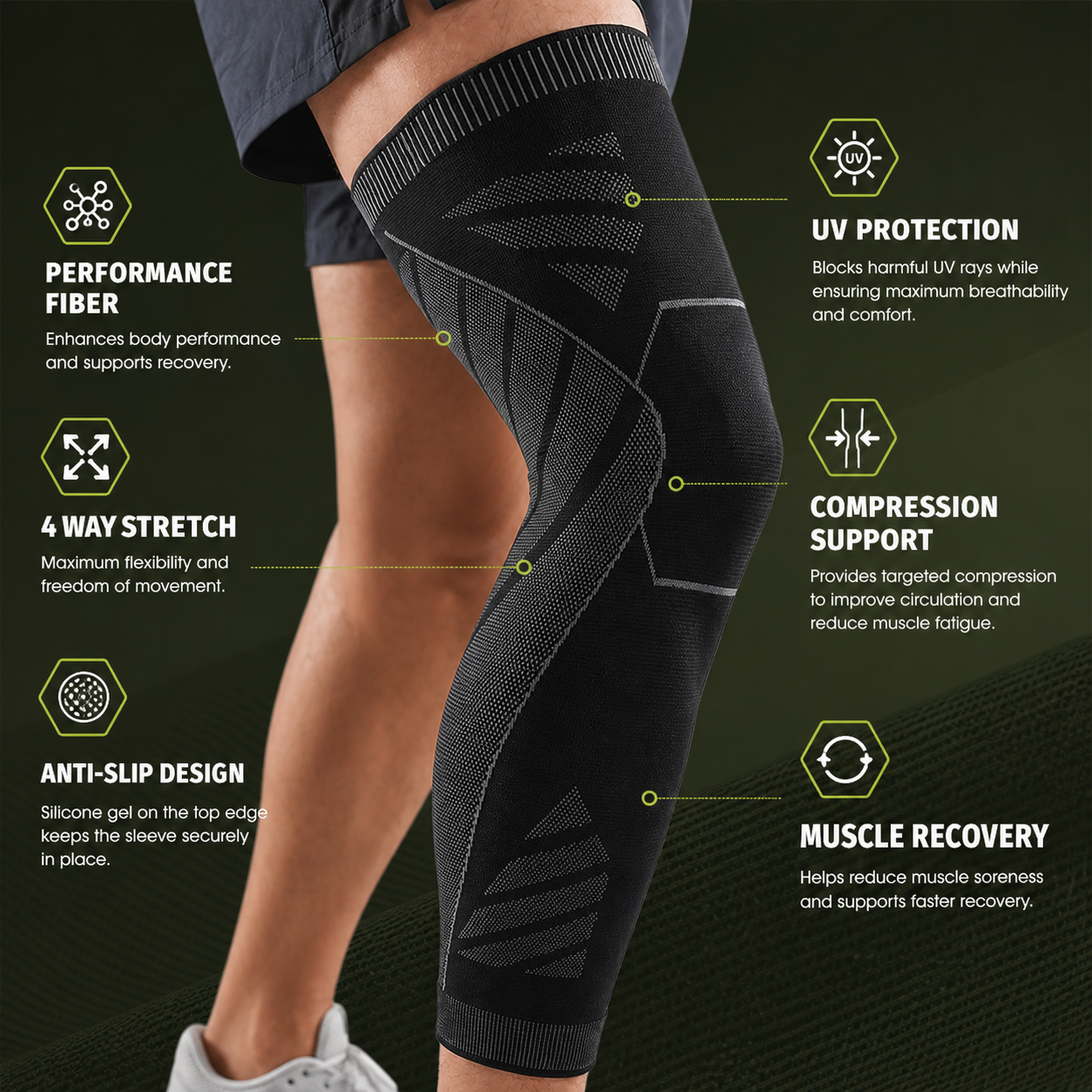 FleekFit | Leguardex Full Leg Compression Sleeve