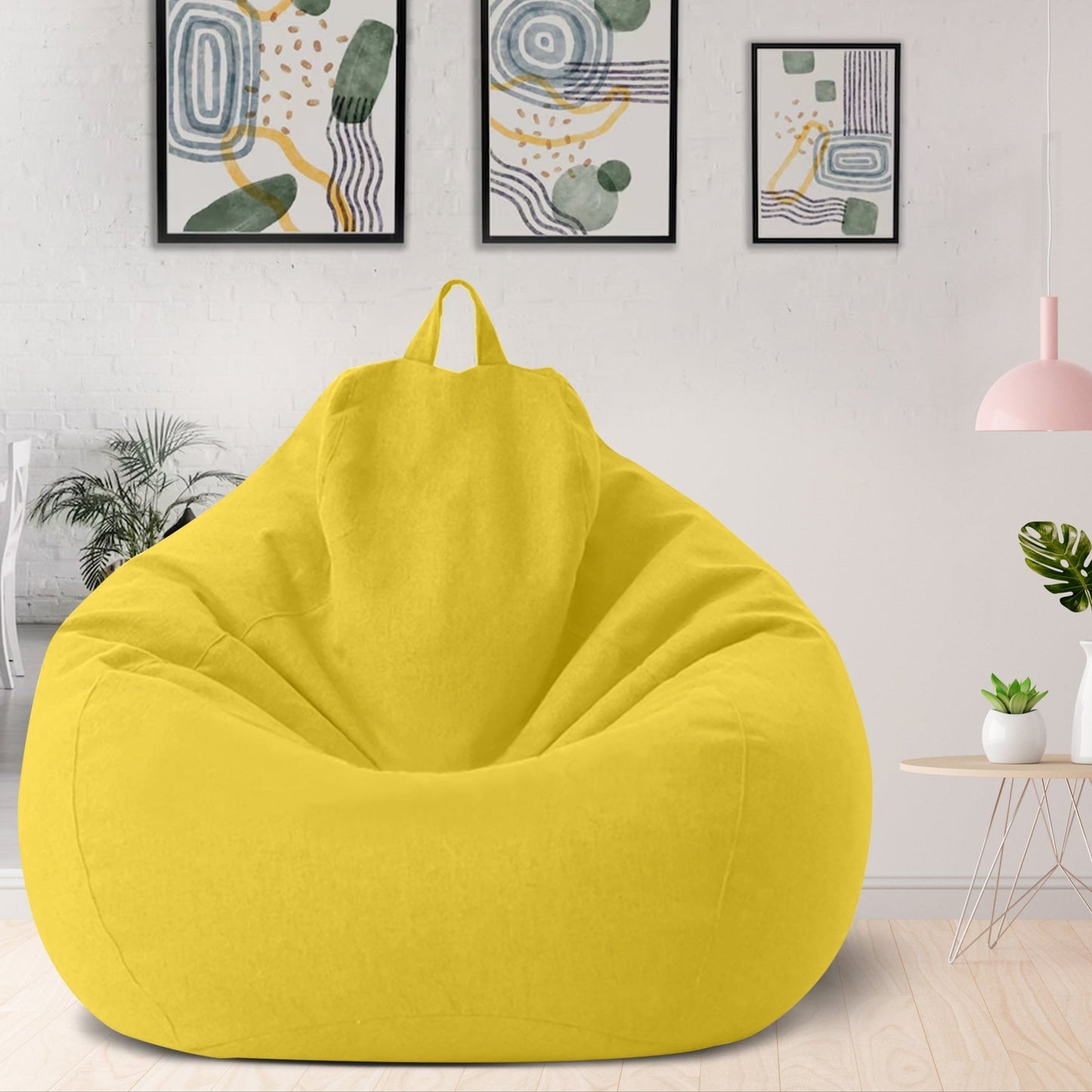 FleekFit | Luxury Linen Bean Bag – Ergonomic & Stylish Comfort Seating